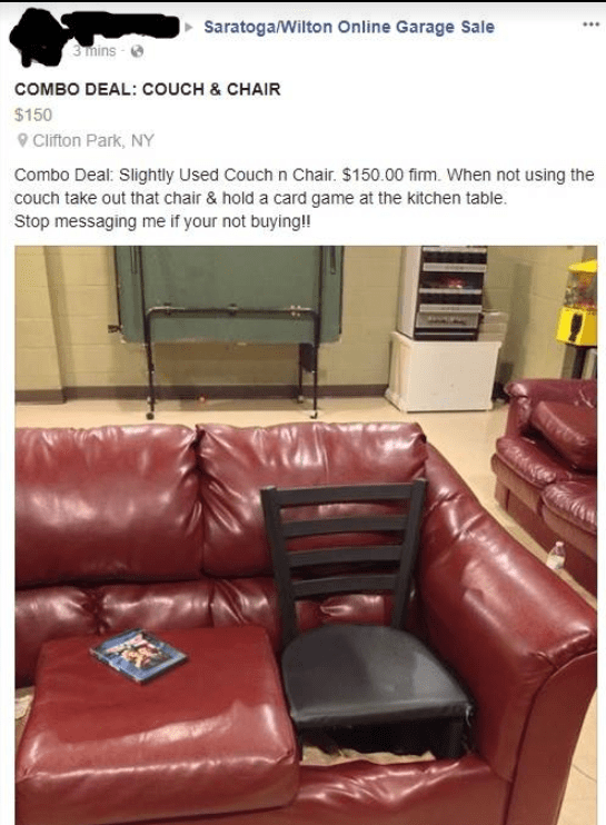 to sell a couch with a bonus feature r/therewasanattempt