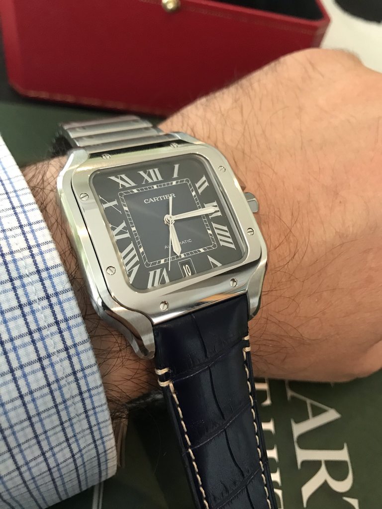 [CARTIER] Santos blue dial r/Watches