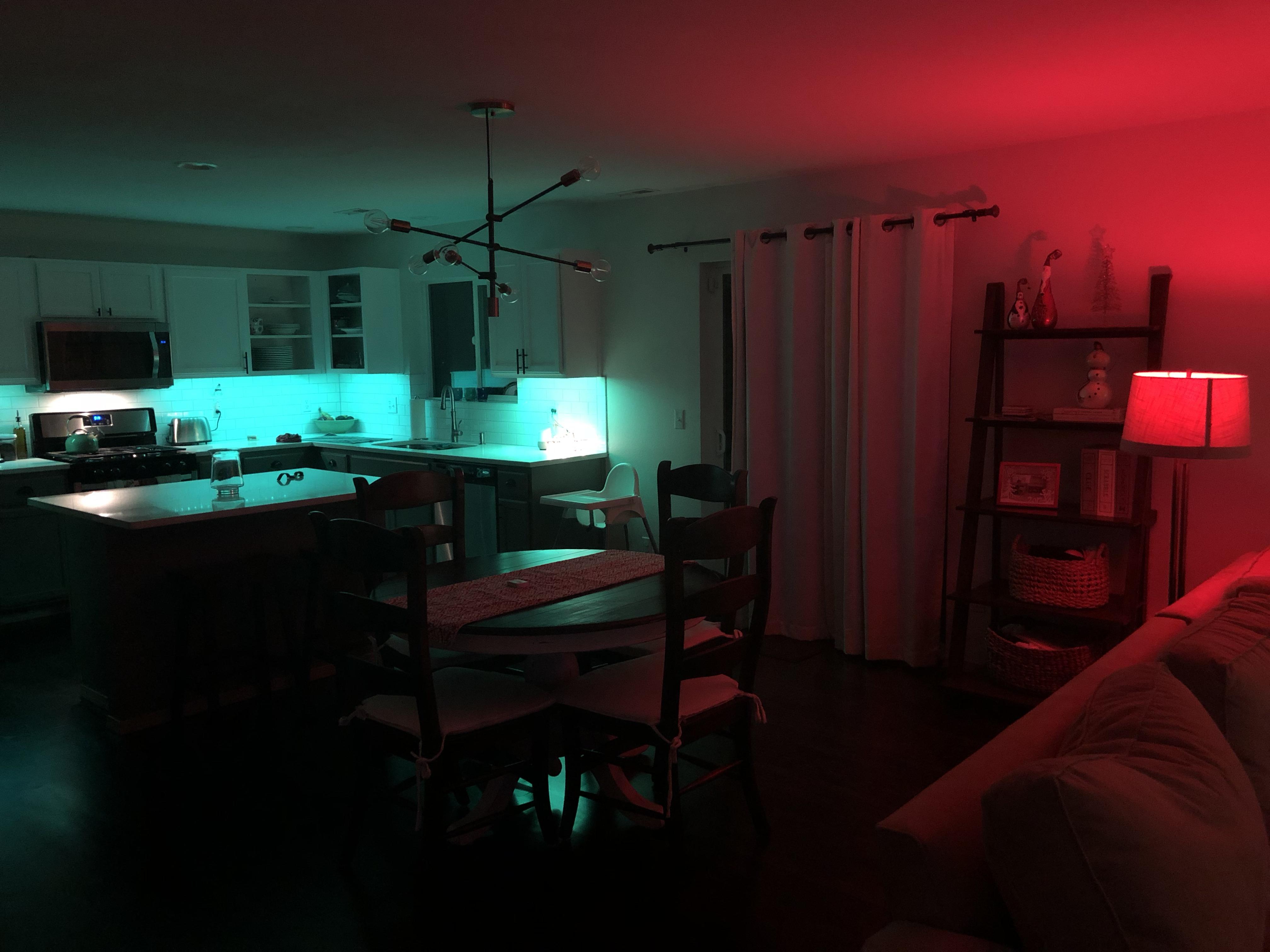 Merry Christmas! (Hue bulb + Osram Light Strips powered by SmartThings