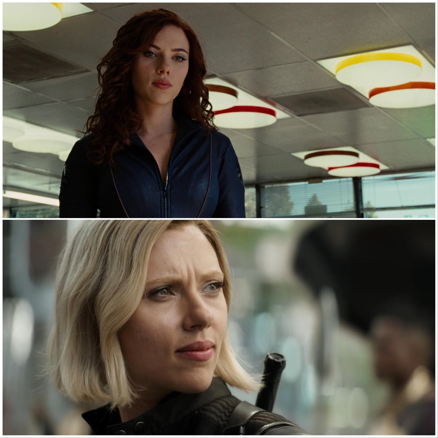 8 YEARS LATER (Would you prefer a red hair Black Widow or Blonde Black