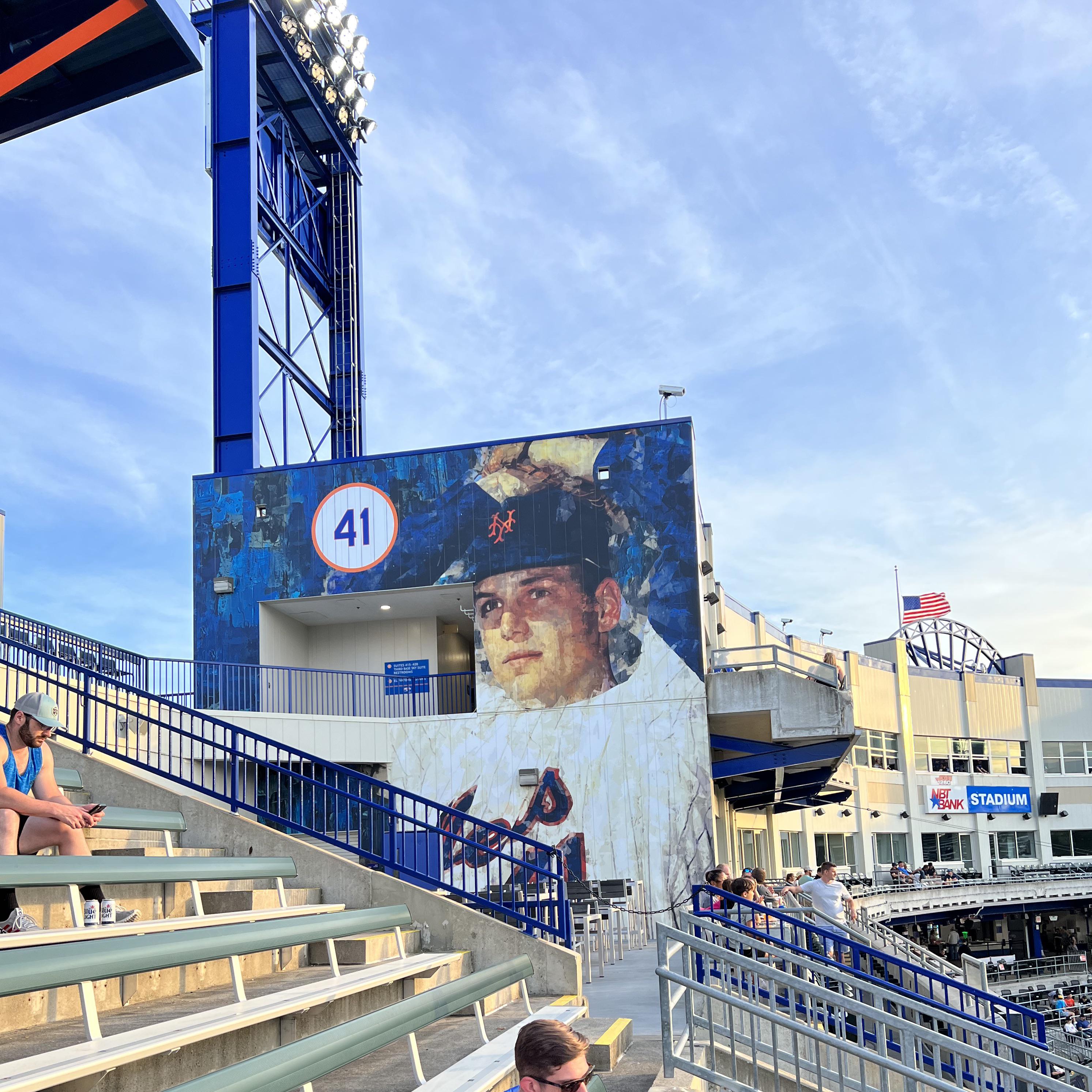 Mural at NBT Bank Stadium, home of the Syracuse Mets r/NewYorkMets