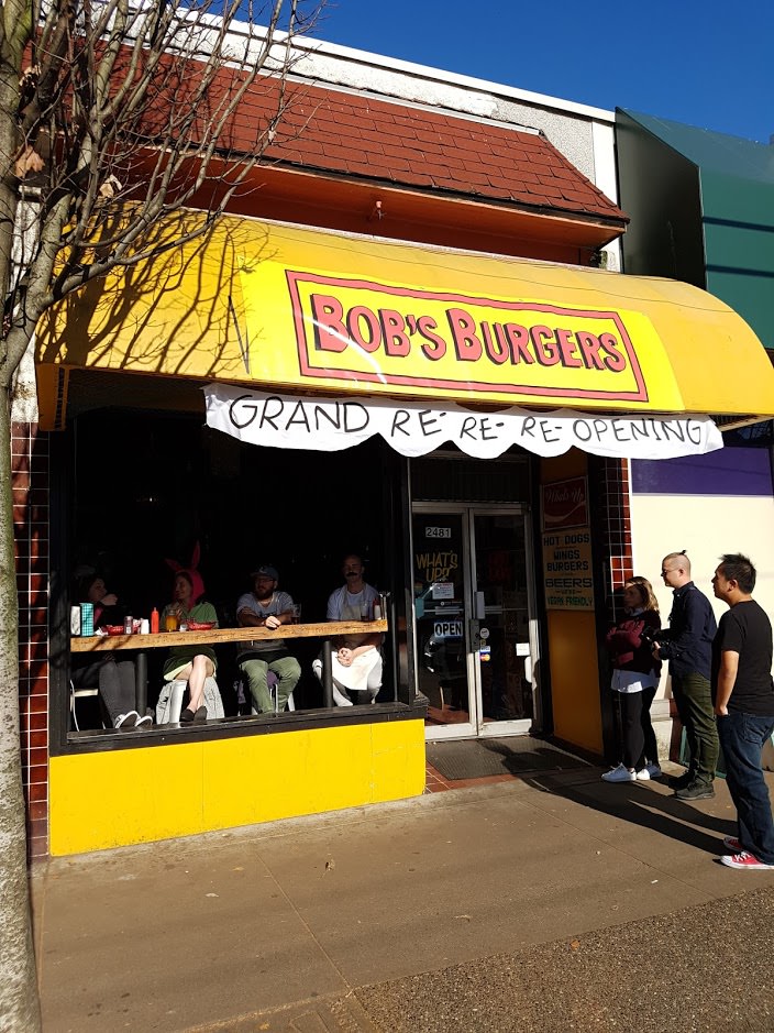 What's Up? Hot Dog! in Vancouver, BC is all dressed up for Halloween