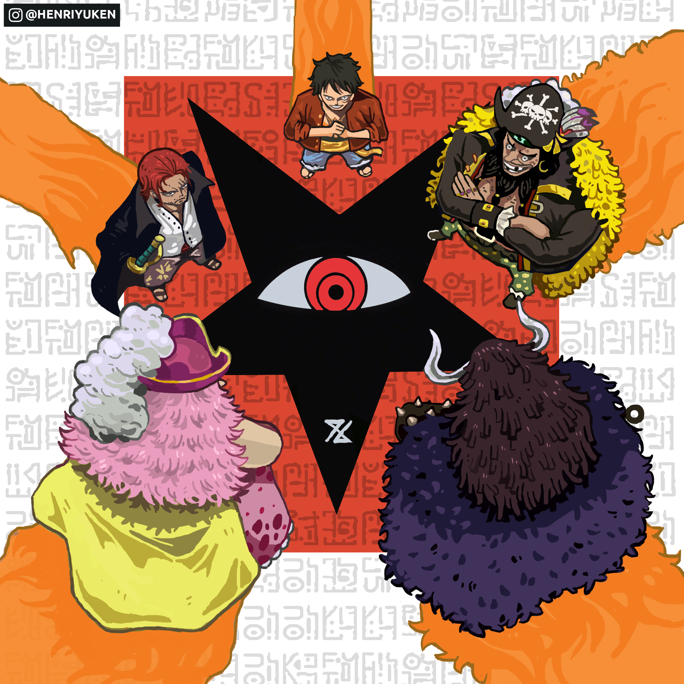 [OC] The Yonko Saga (by henriyuken) r/OnePiece