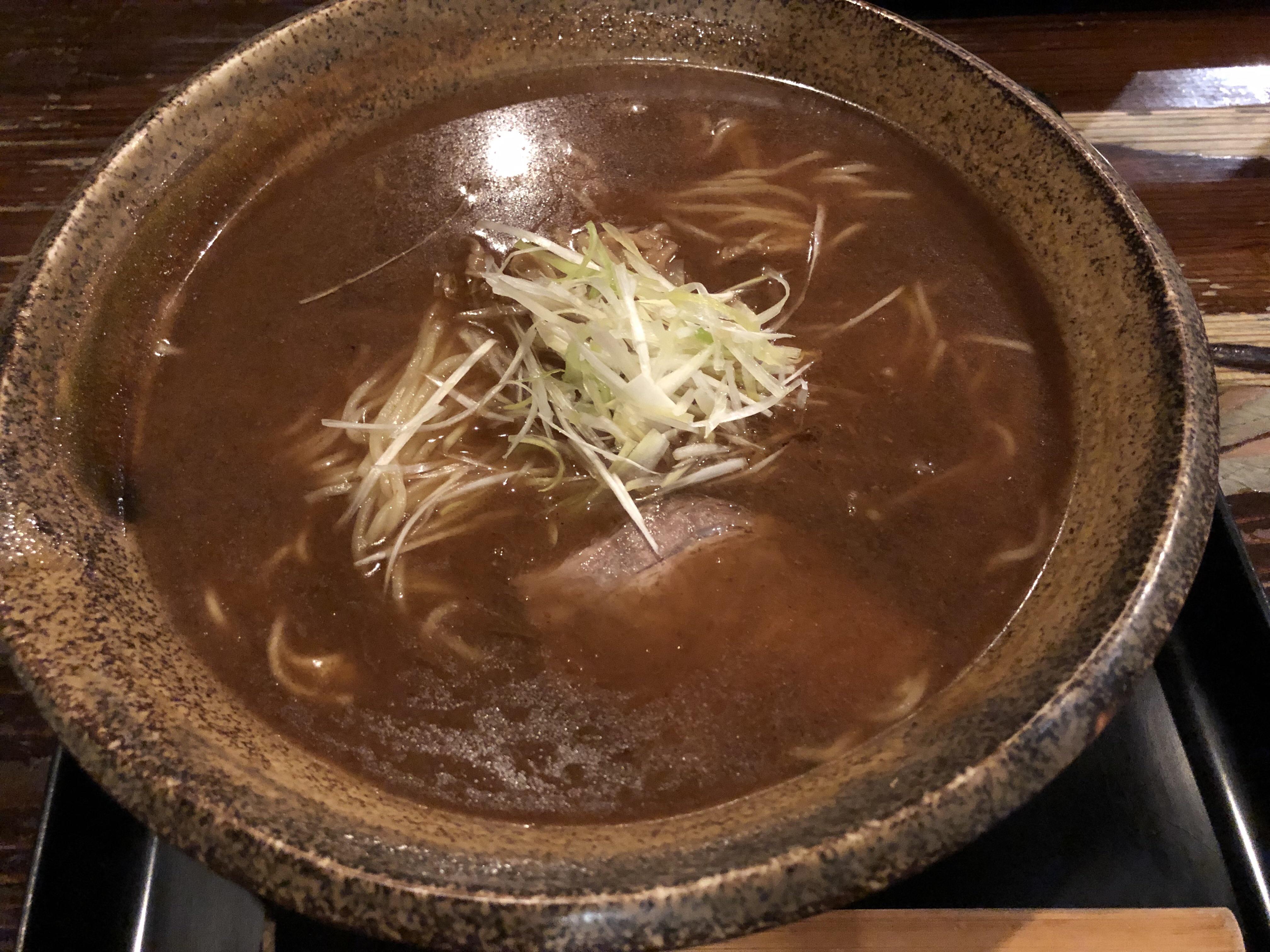 Shoyu ramen with fish broth from mochi mochi no ki. r/ramen