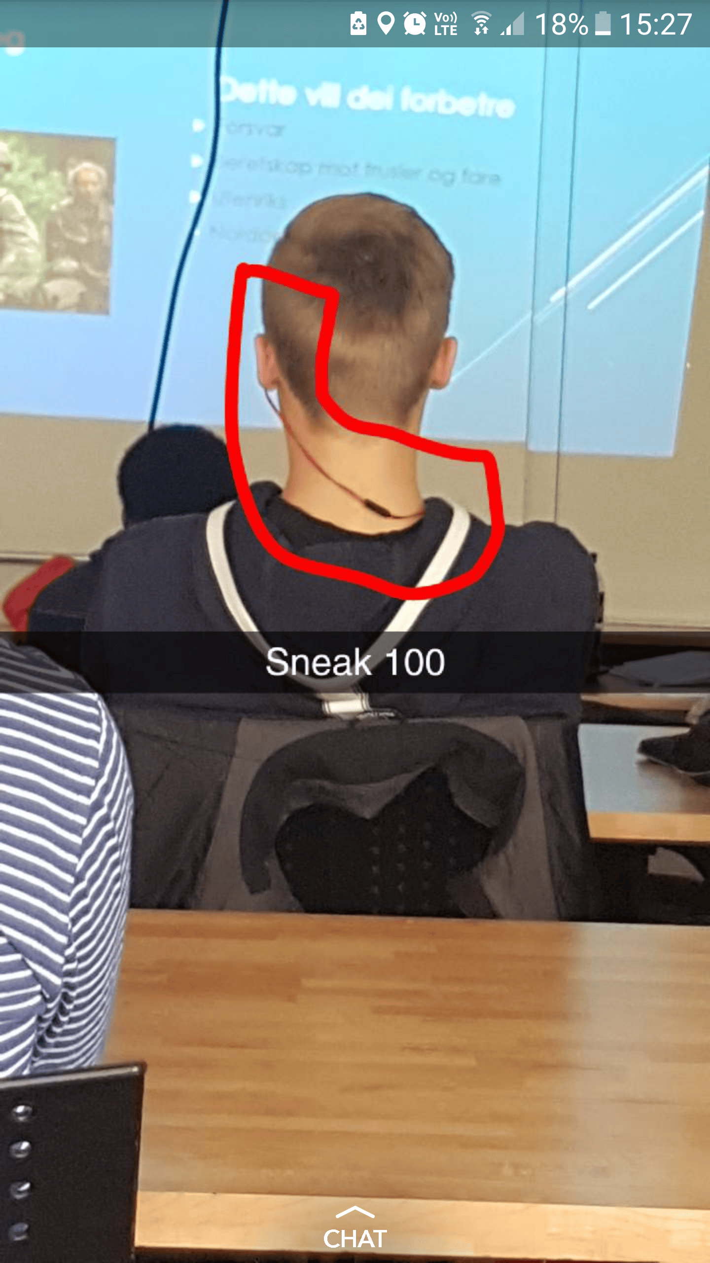 My classmate took a picture of me in class. memes