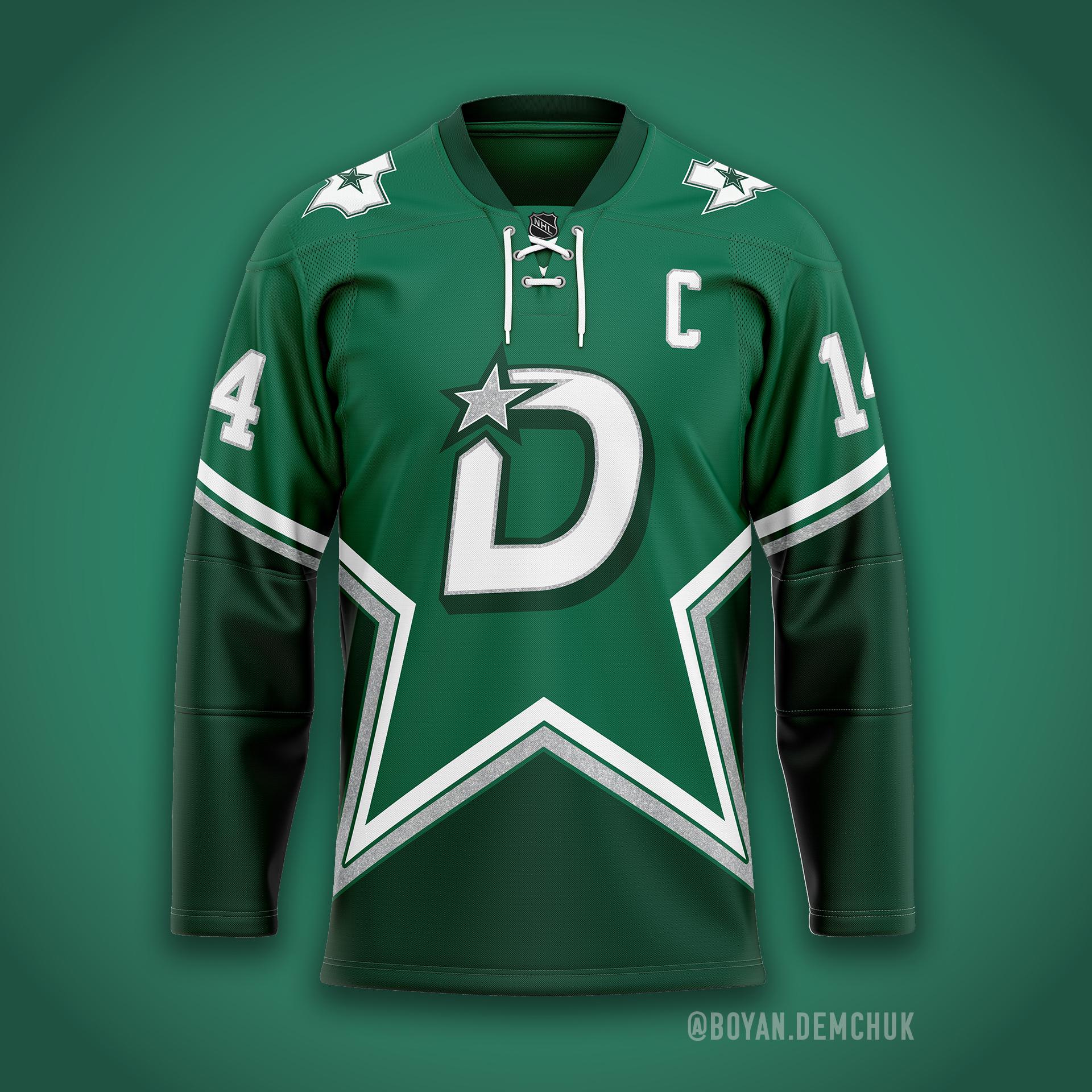 Stars jersey concept. Let me know your thoughts! r/DallasStars