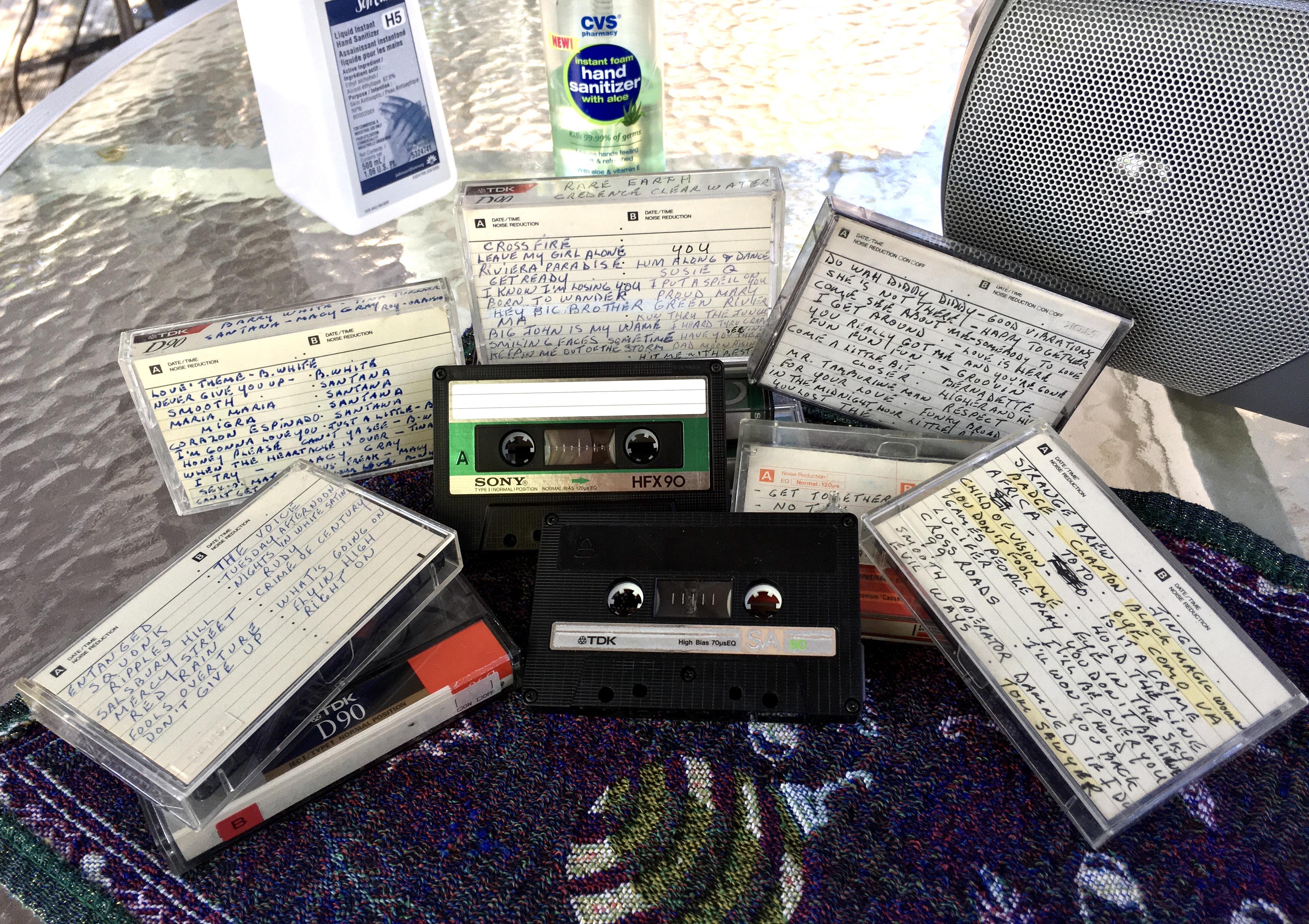 I found a bunch of ancient Mix Tapes in a giveaway box ) r