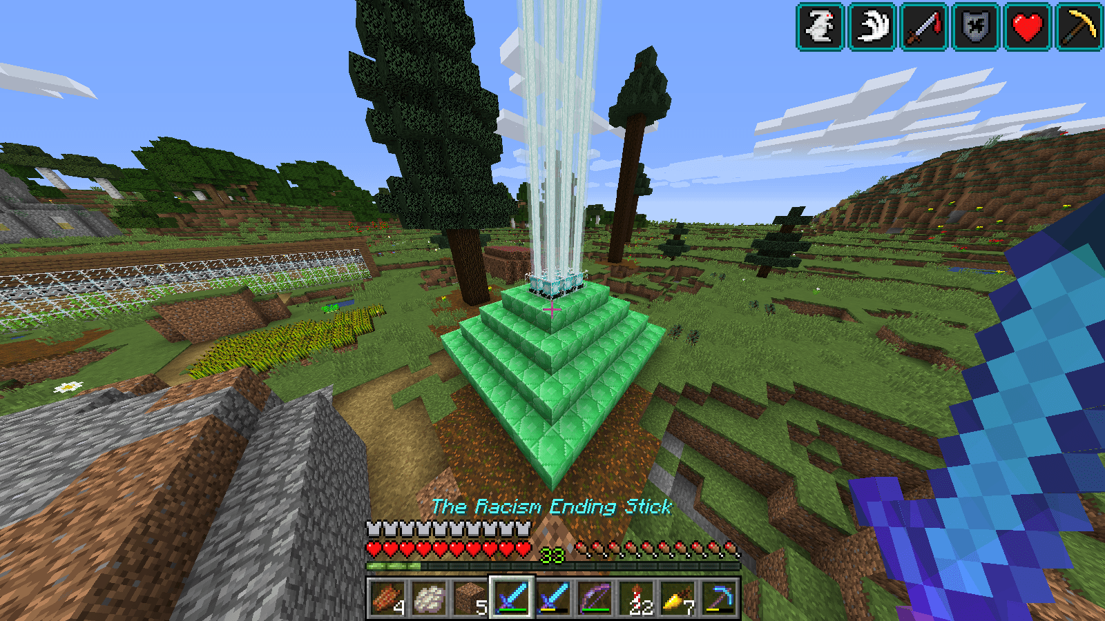 After HOURS of grinding for emeralds and wither skulls, I finally have