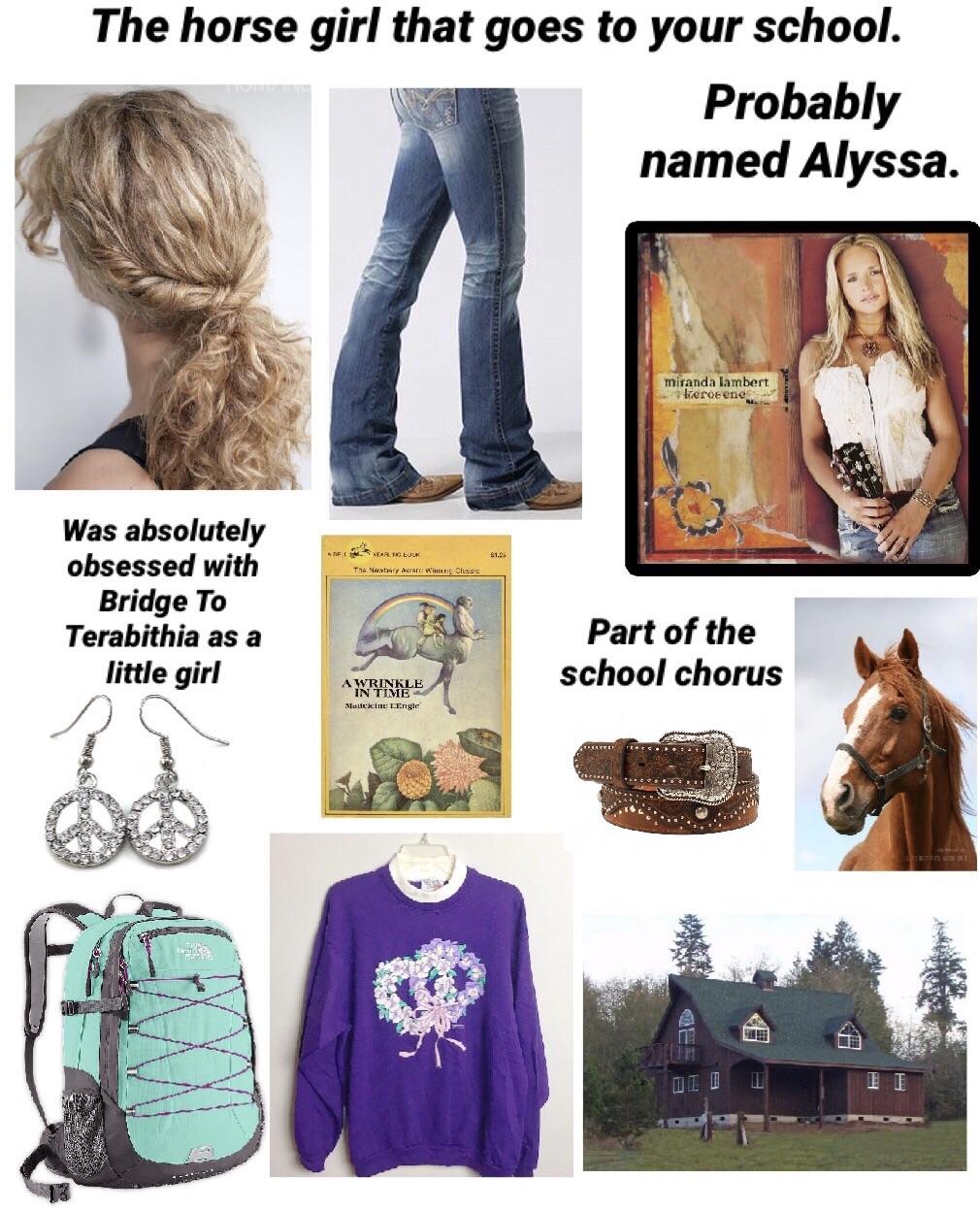 The horse girl starter pack r/starterpacks