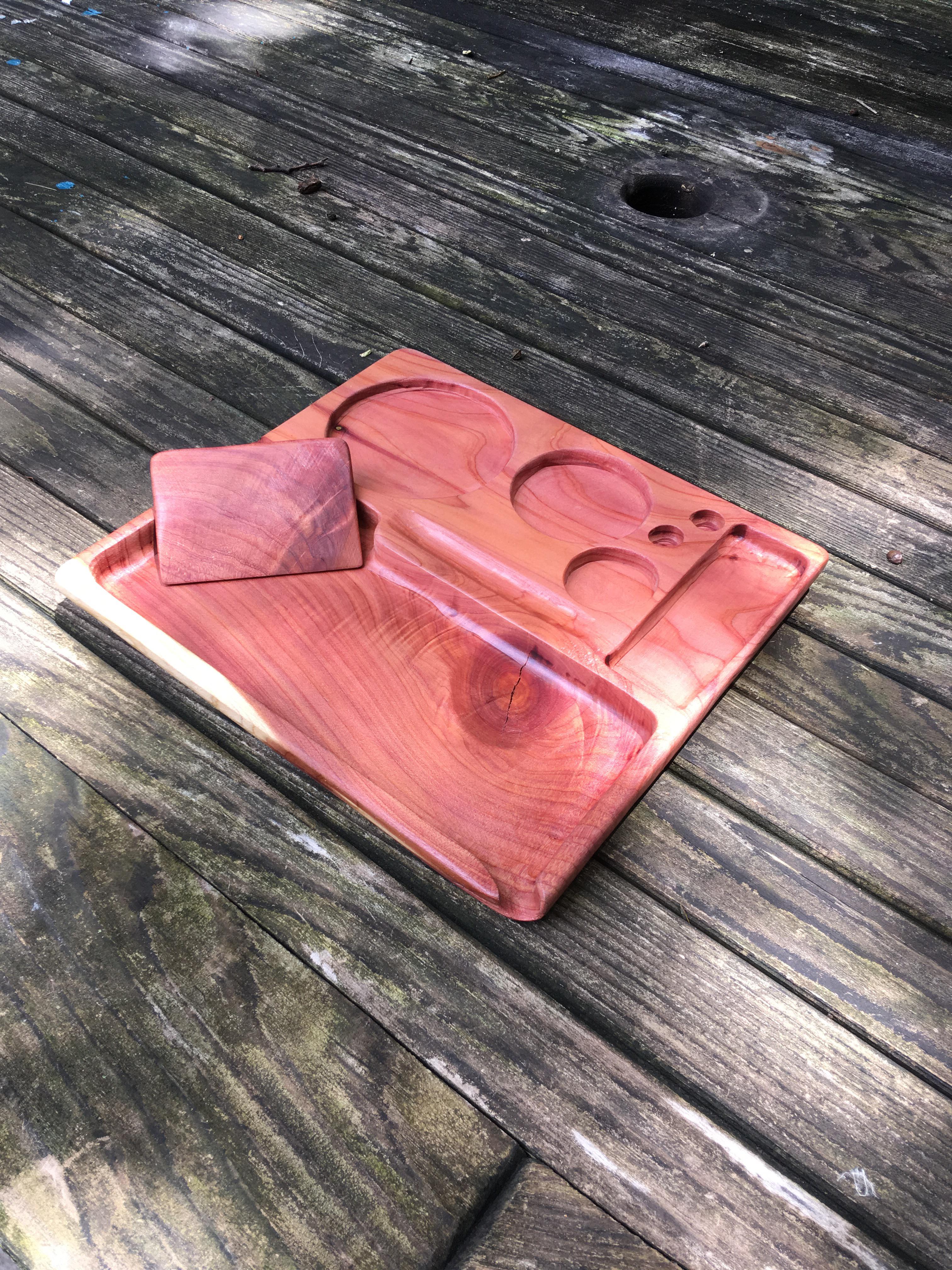 Just finished my first rolling tray... routers are petty cool. r