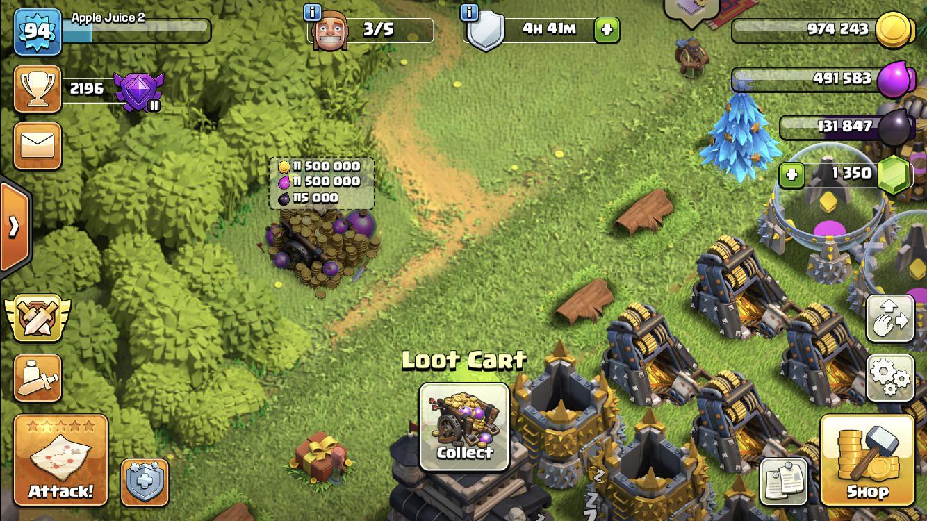 [GLITCH] Help! My loot cart has 11.5M gold and elixir with 115K dark elixir, idk how this
