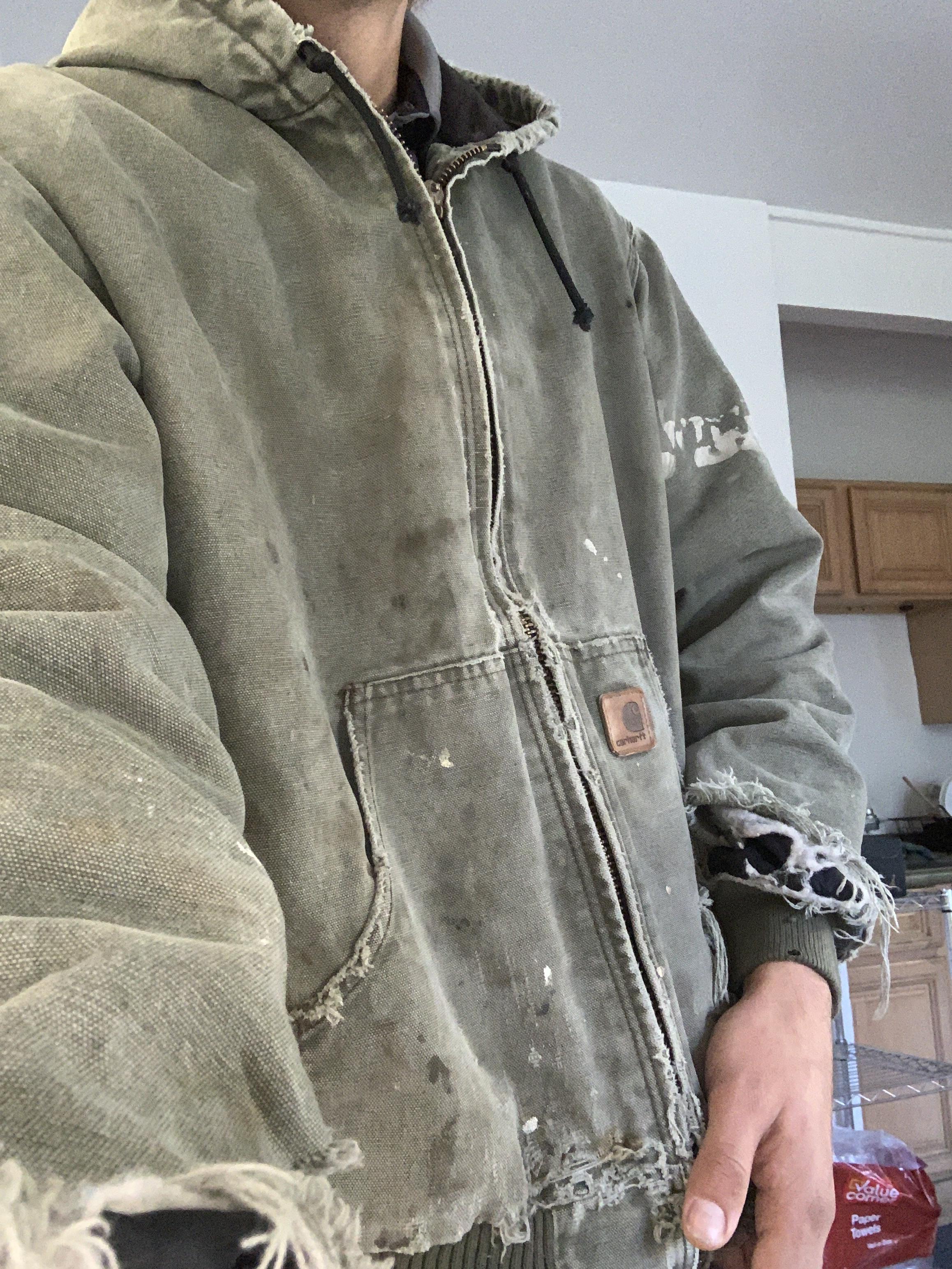 My carhartt is 8 years old today and still an everyday use jacket