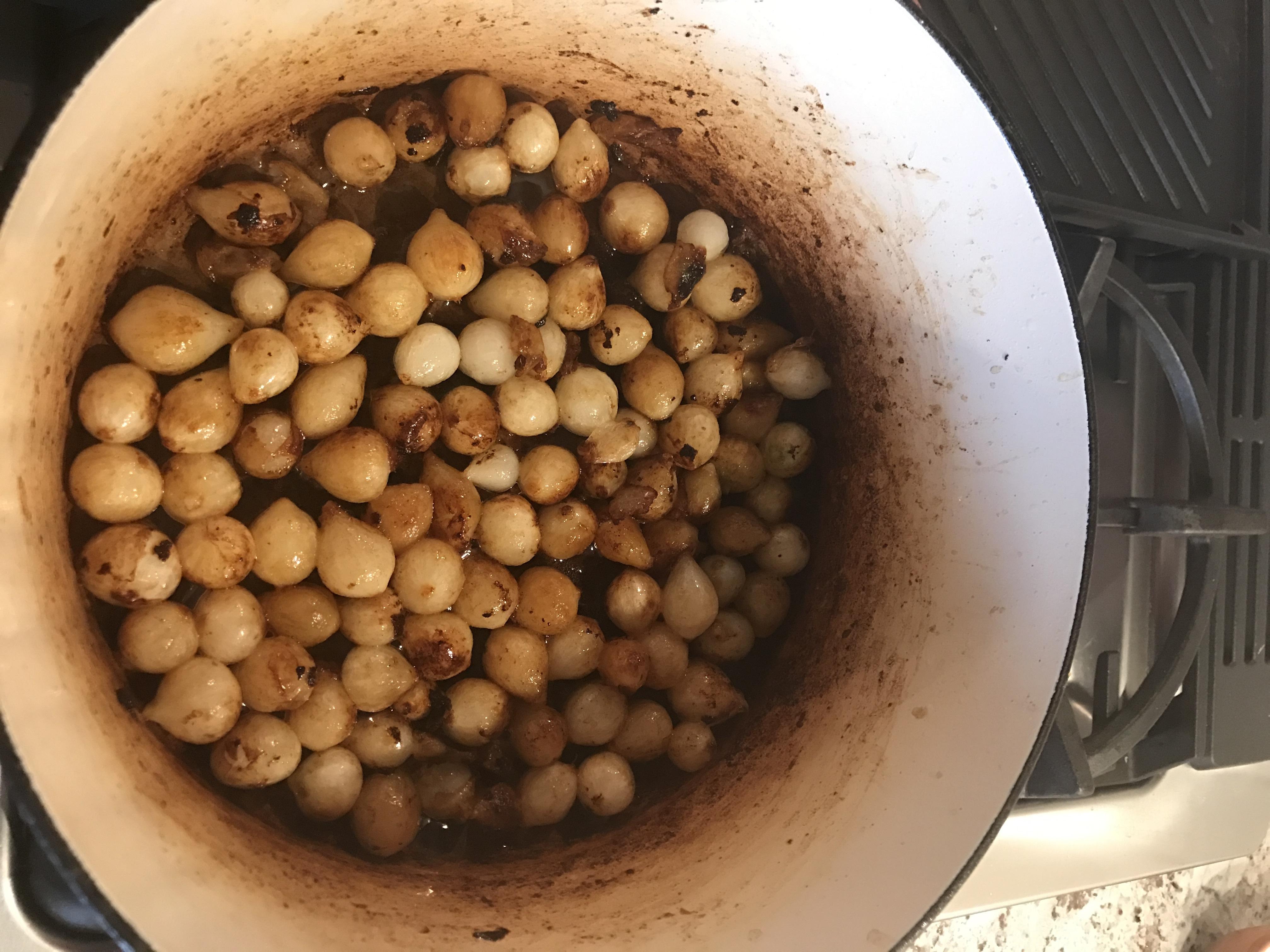 [I Made] caramelized pearl onion for coq au vin r/food