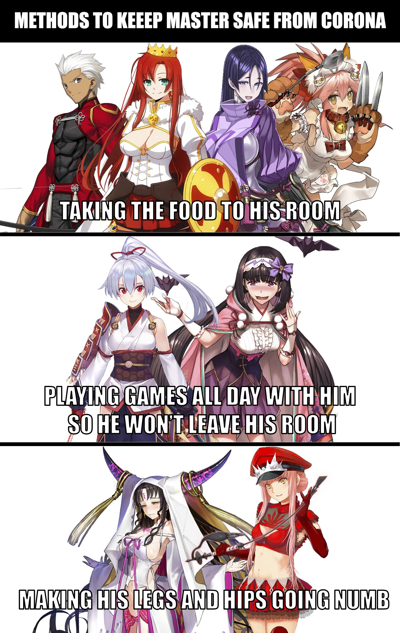 Servants and their methods to keep master safe grandorder