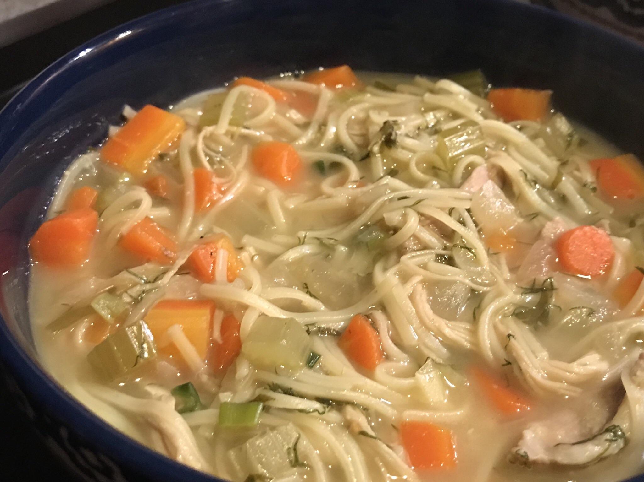 Made the Chicken Noodle Soup from Binging with Babish. Delicious! 😋 r