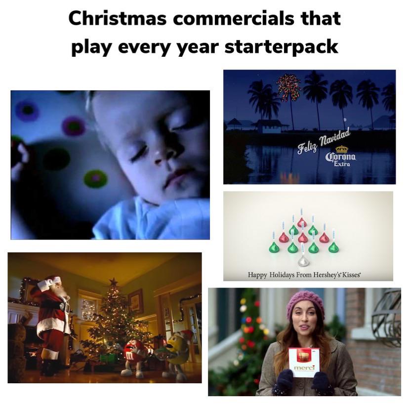 Sad Christmas Commercials 2023 Christmas commercials that play every year starterpack starterpacks