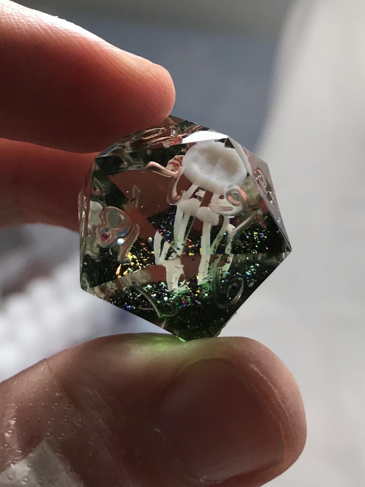 I put mushrooms in a dice. This is my new fave aesthetic. DicePorn