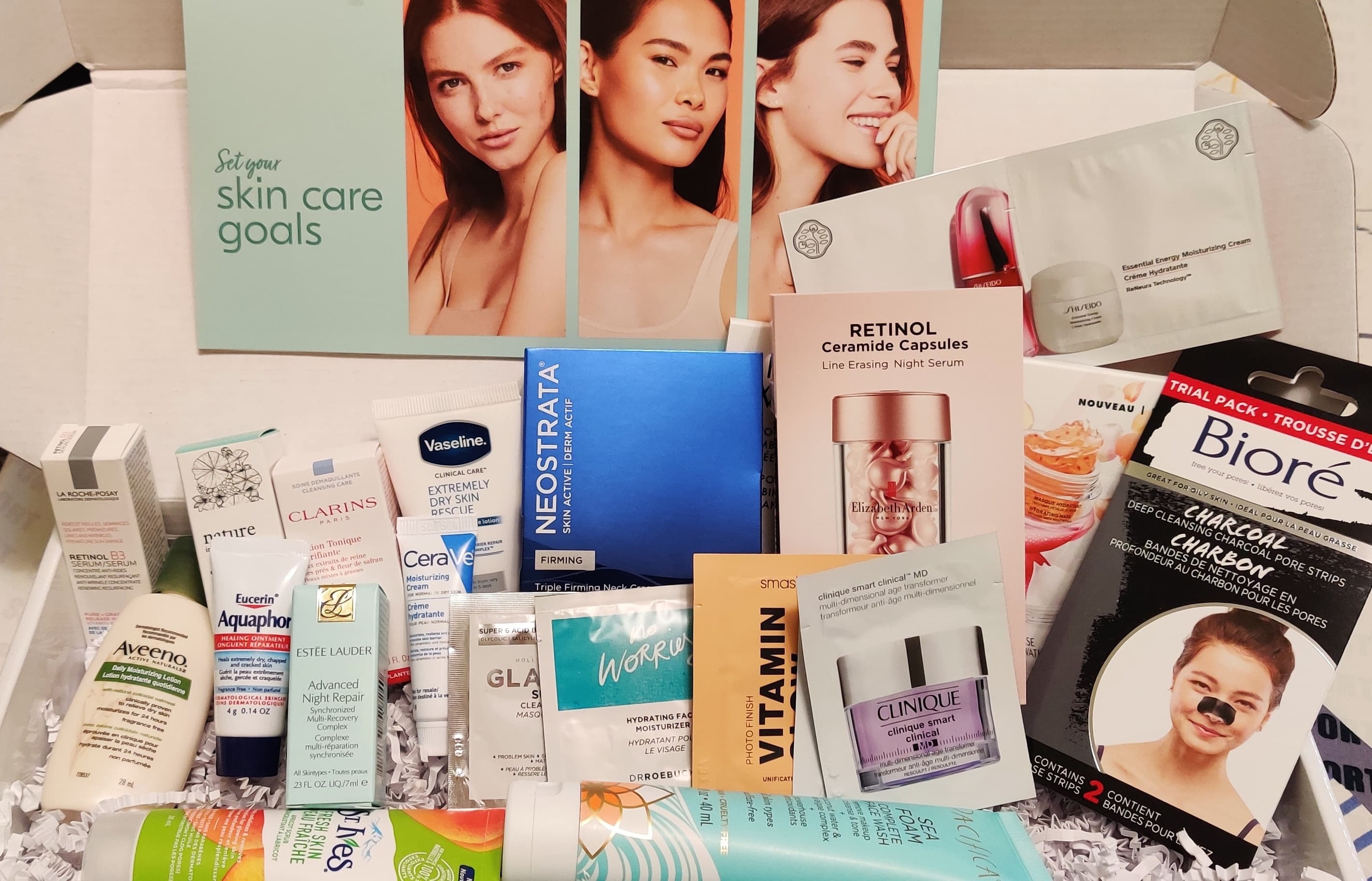 Shoppers Drug Mart "Set Your Skin Care Goals" free sampler kit. Sephora