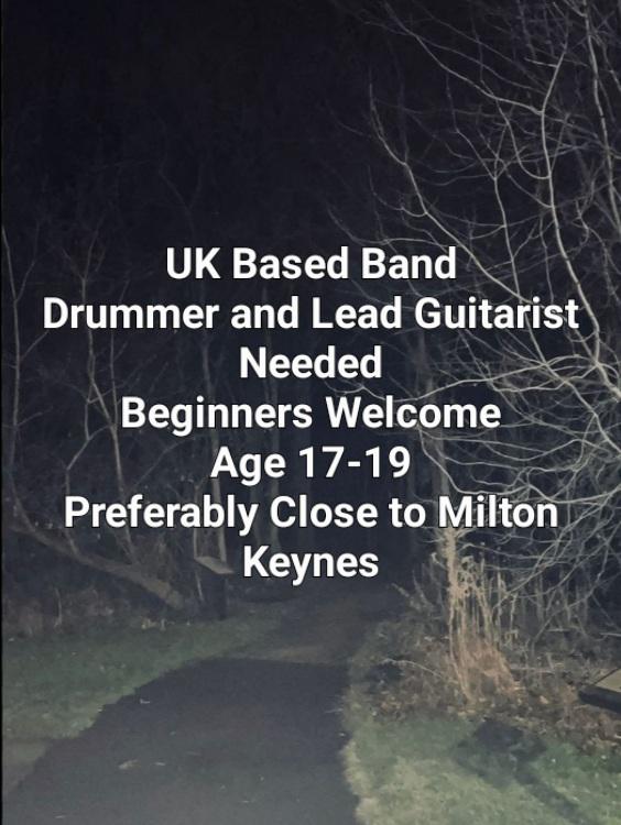 Lead Guitarist and Drummer Wanted, UK Based Metal Band r/FindBandmates