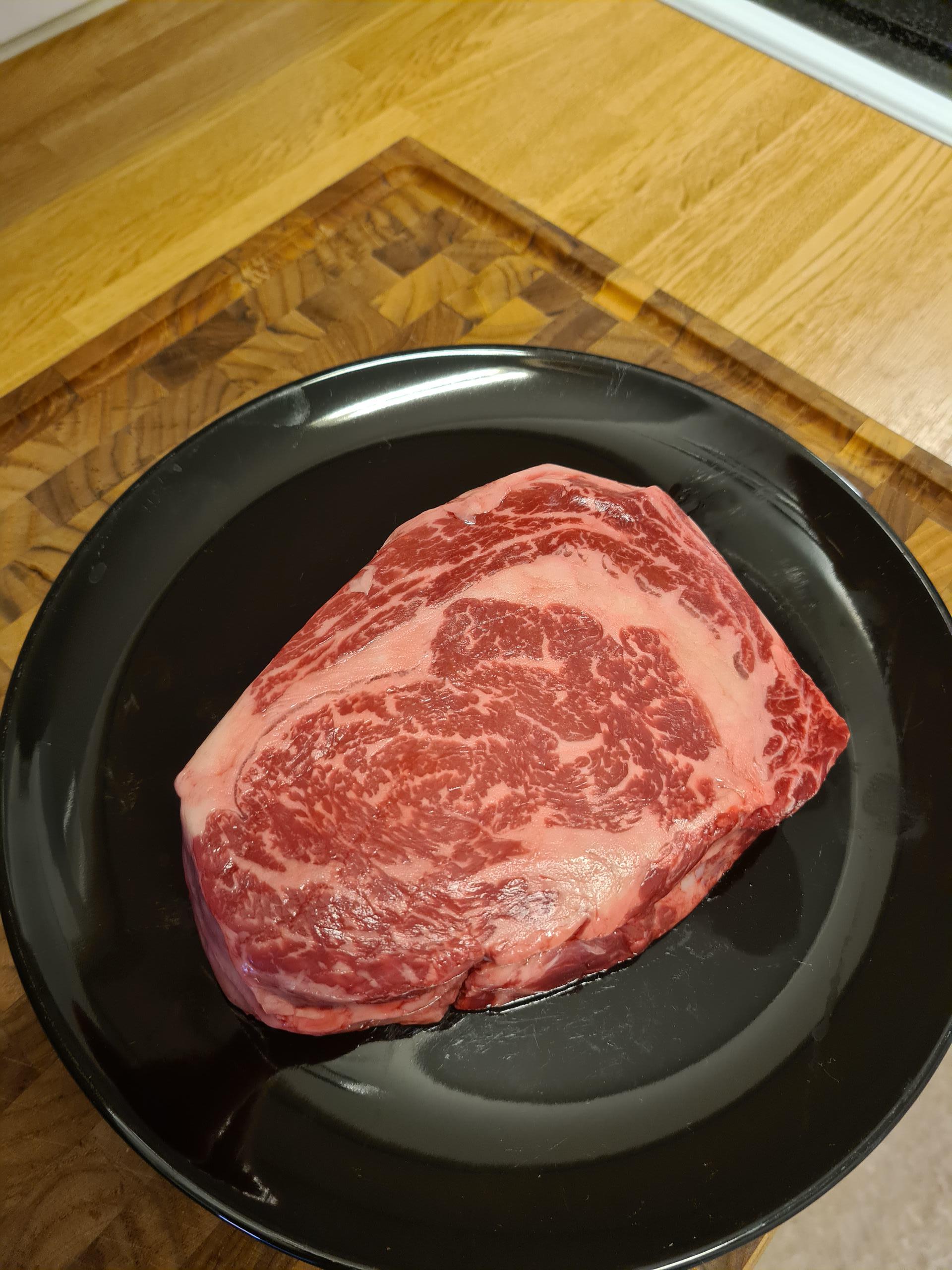 137 degree Ribeye convert! Costco Prime Ribeye (Bone in) with SuV Gun