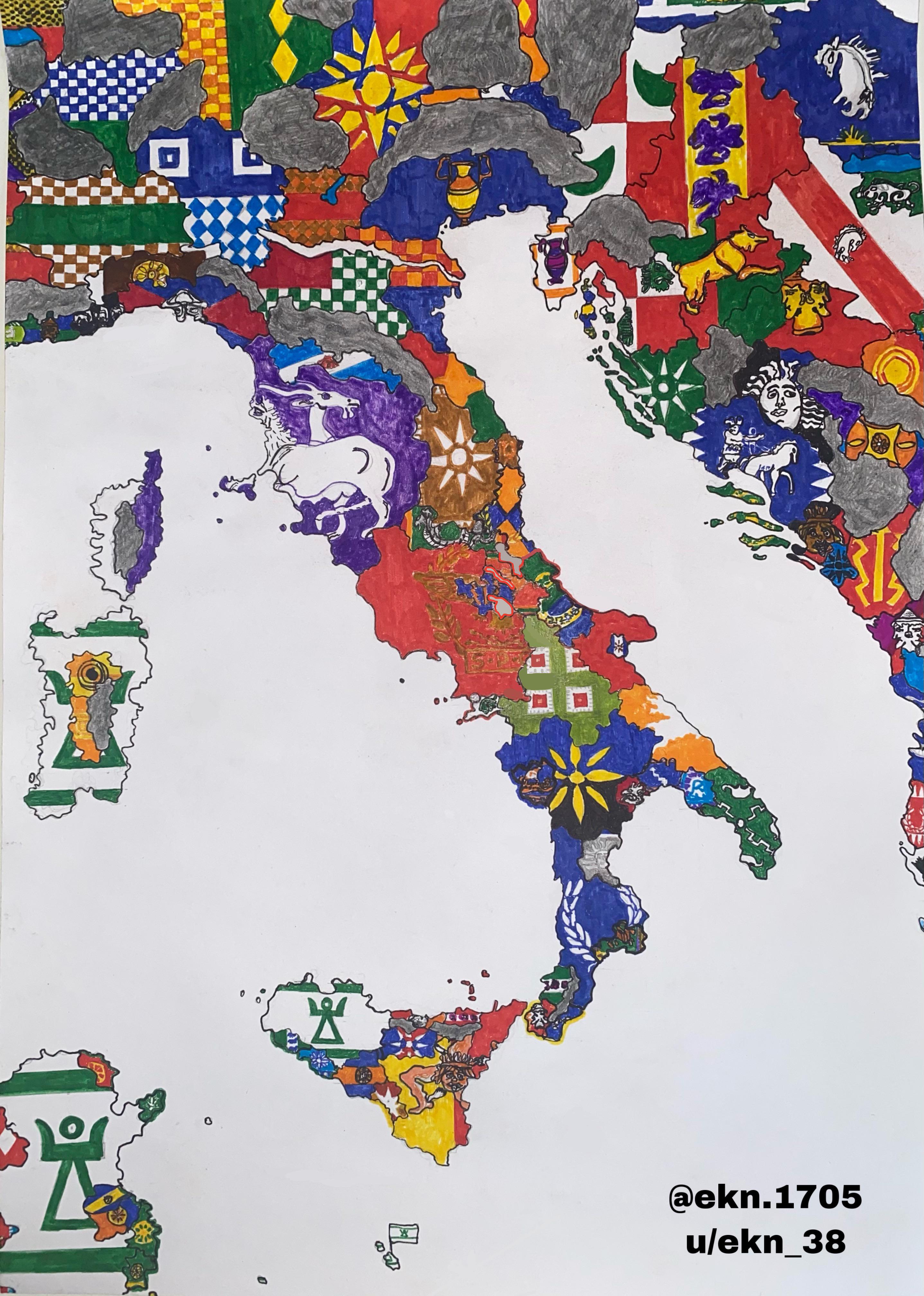 Italy and its periphery in the year 304 BC [2875 x 4032] (OC) r/MapPorn