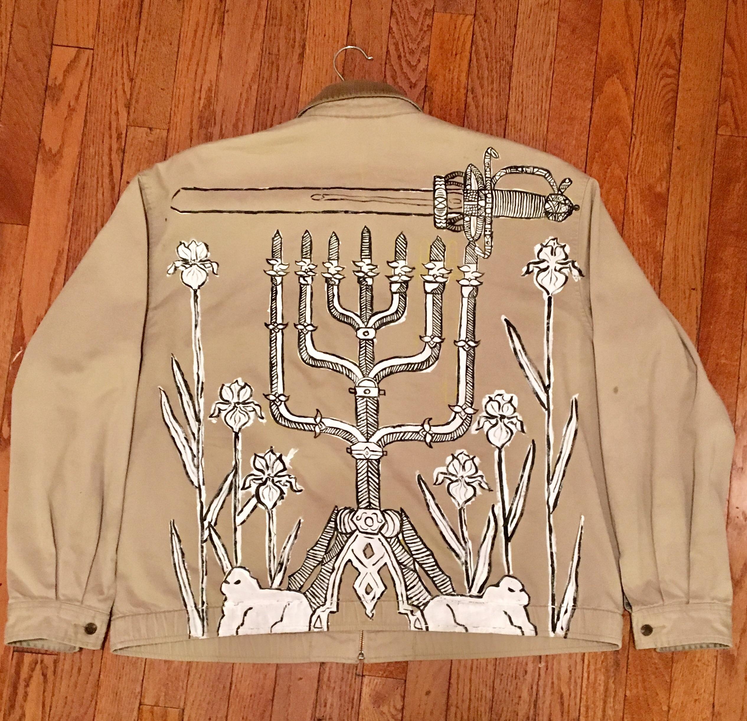 [ART] Thrifted jacket I painted on a while back, cheaper than canvas