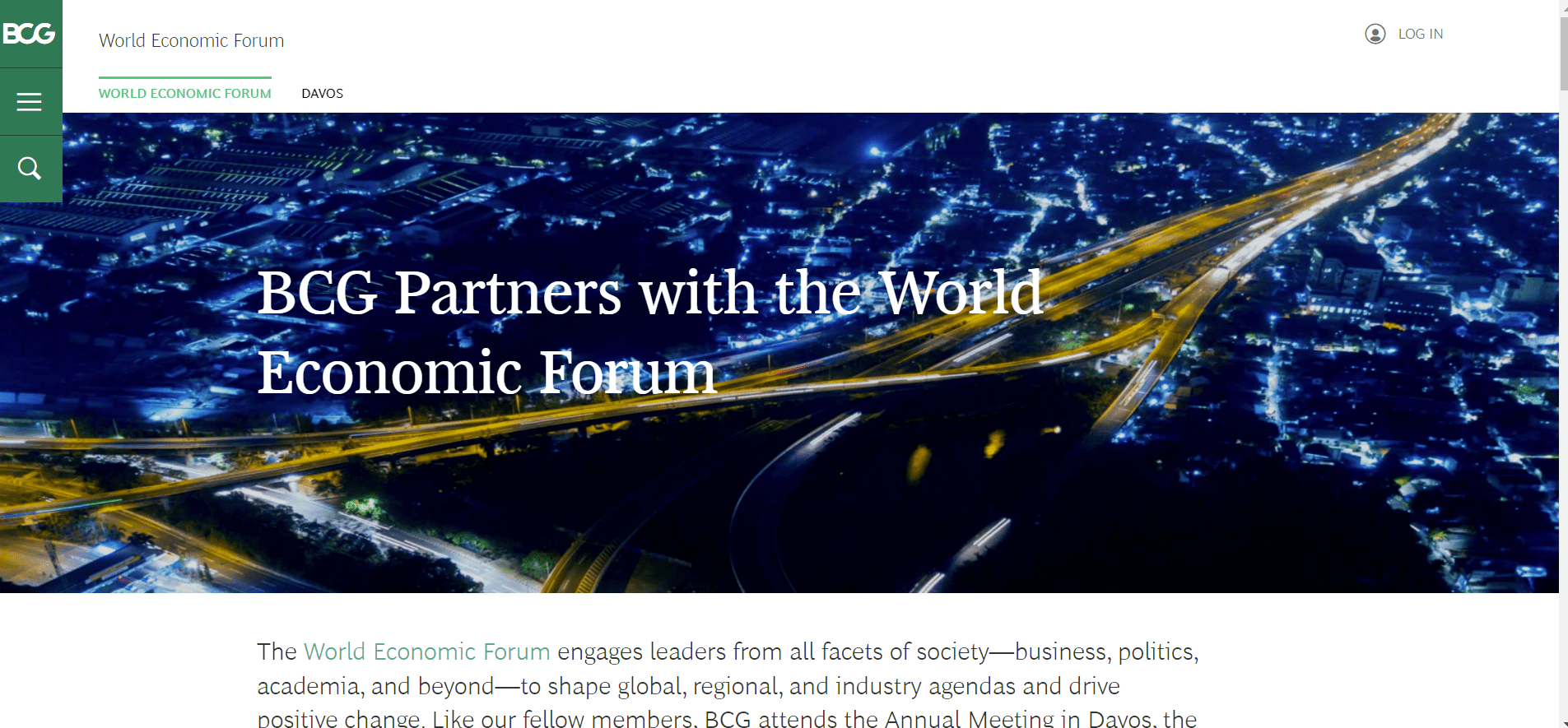 Boston Consulting Group Is Partnered With The World Economic Forum