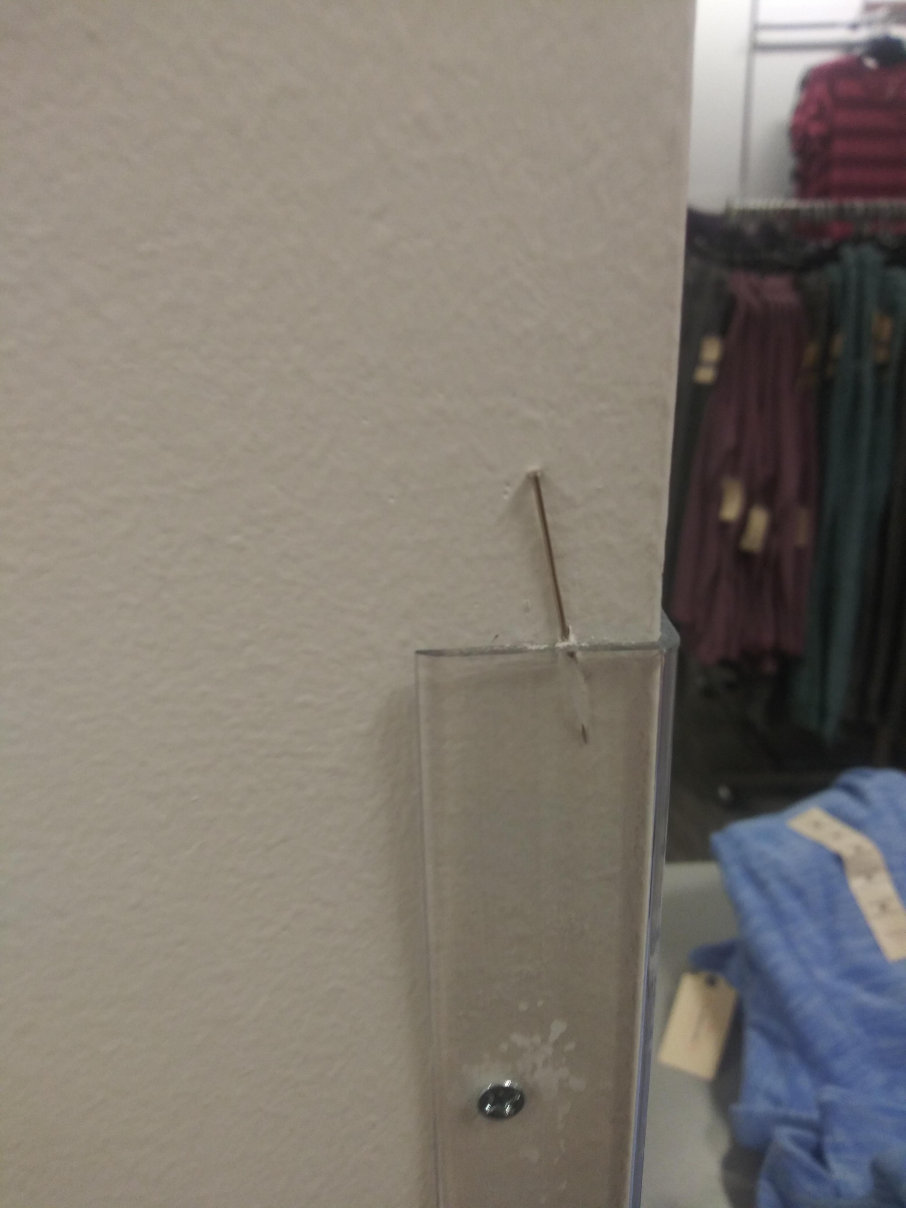 To nail something to the wall r/therewasanattempt