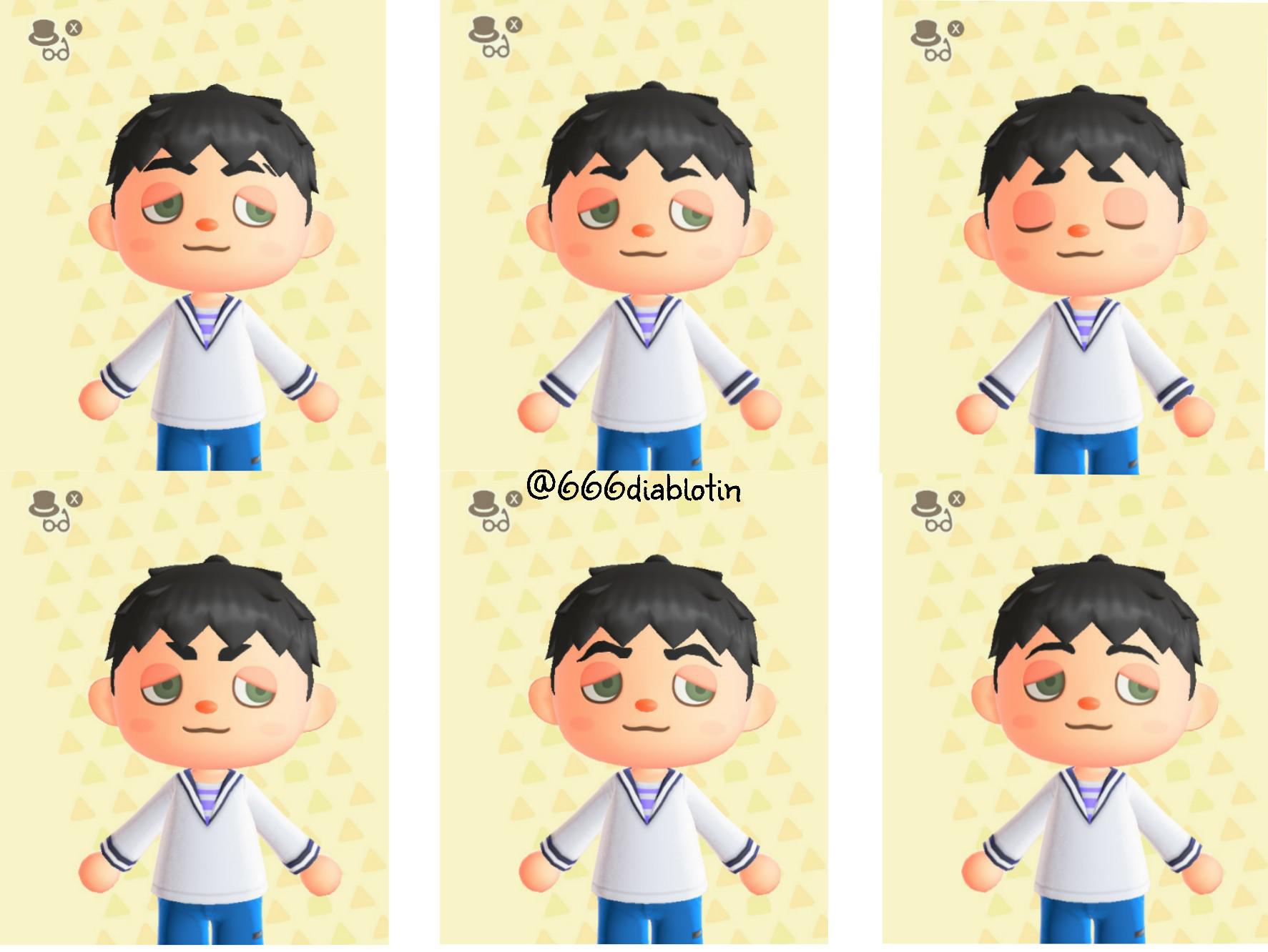 Made some eyebrows for face paint custom designs!! r/AnimalCrossing