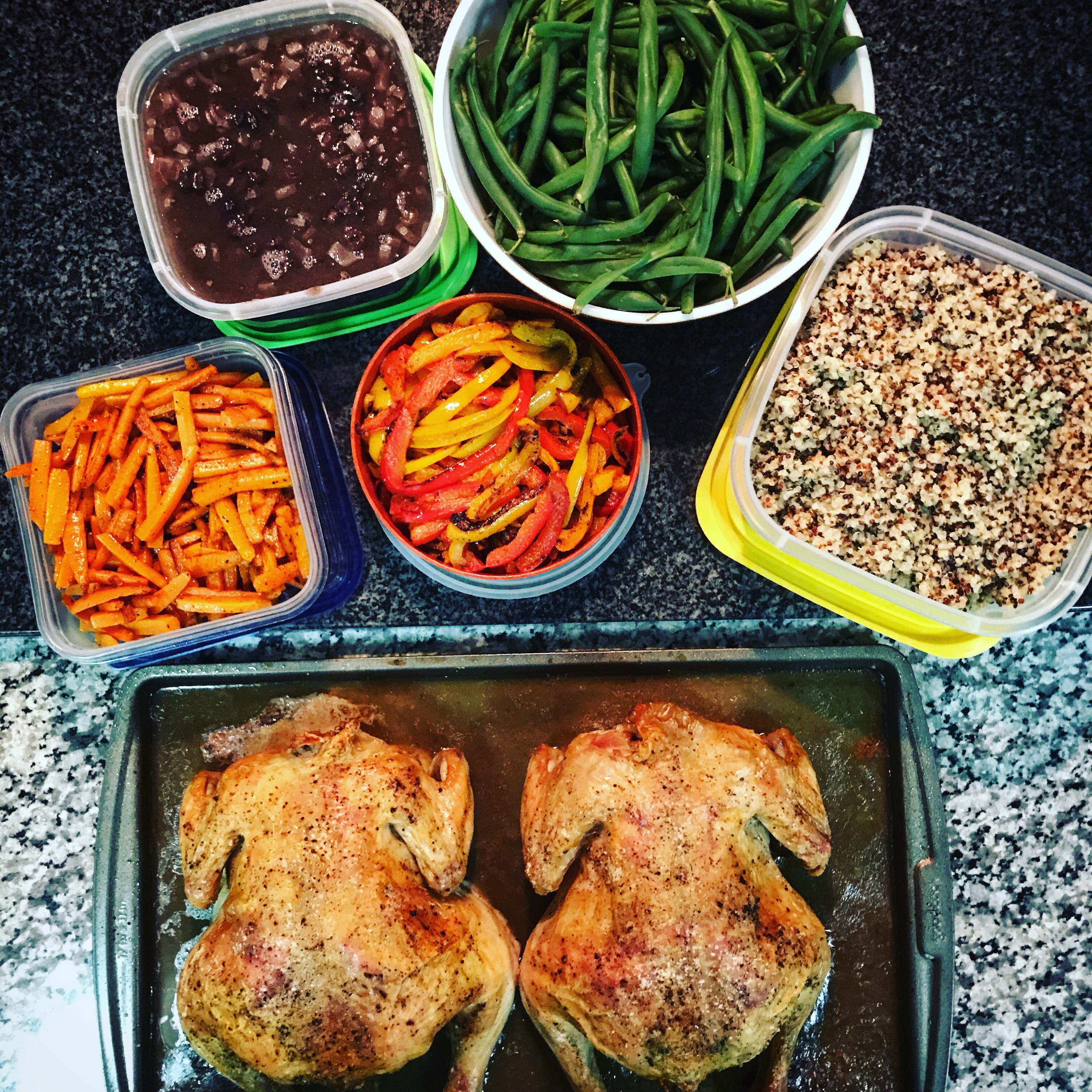 I started with meal prep for just my boyfriend and I. Now I do it for