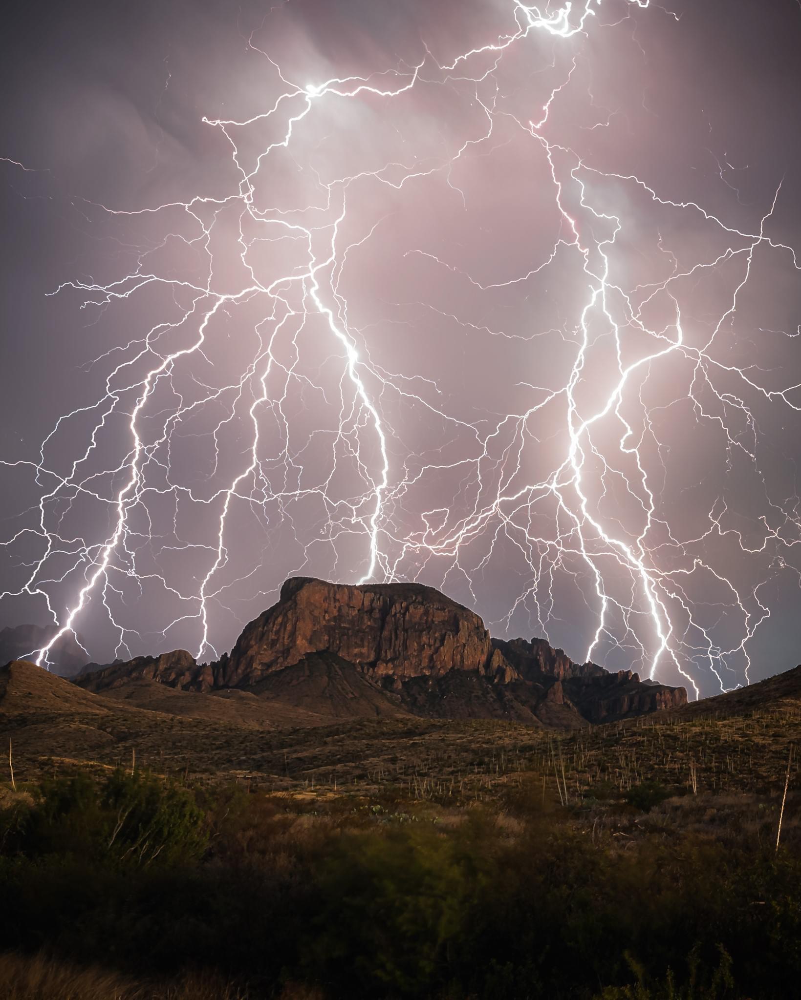 The Lightning Strikes in Big Bend National Park [1639x2048] [OC] : r