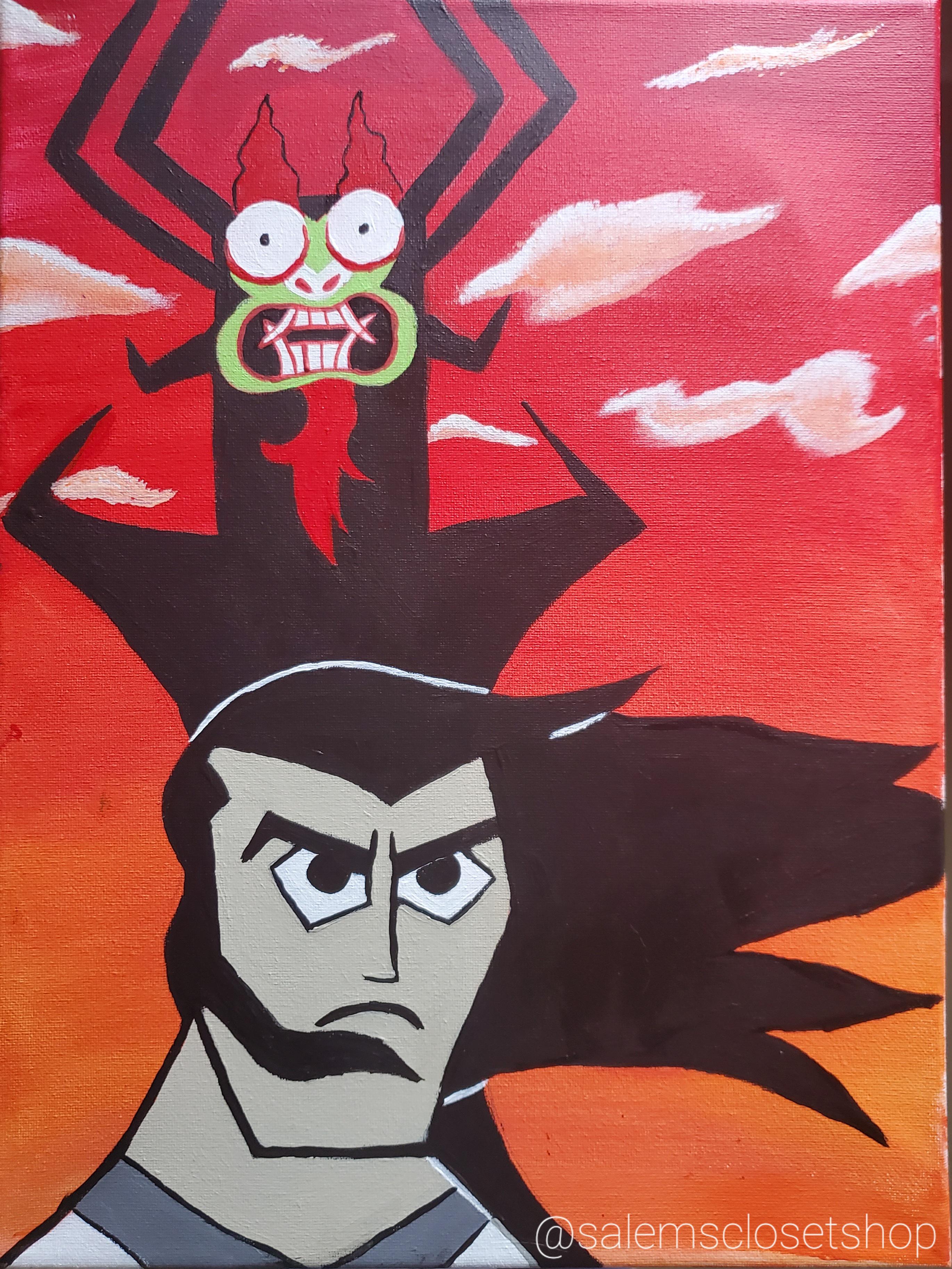I recently made a Samuri Jack painting r/adultswim