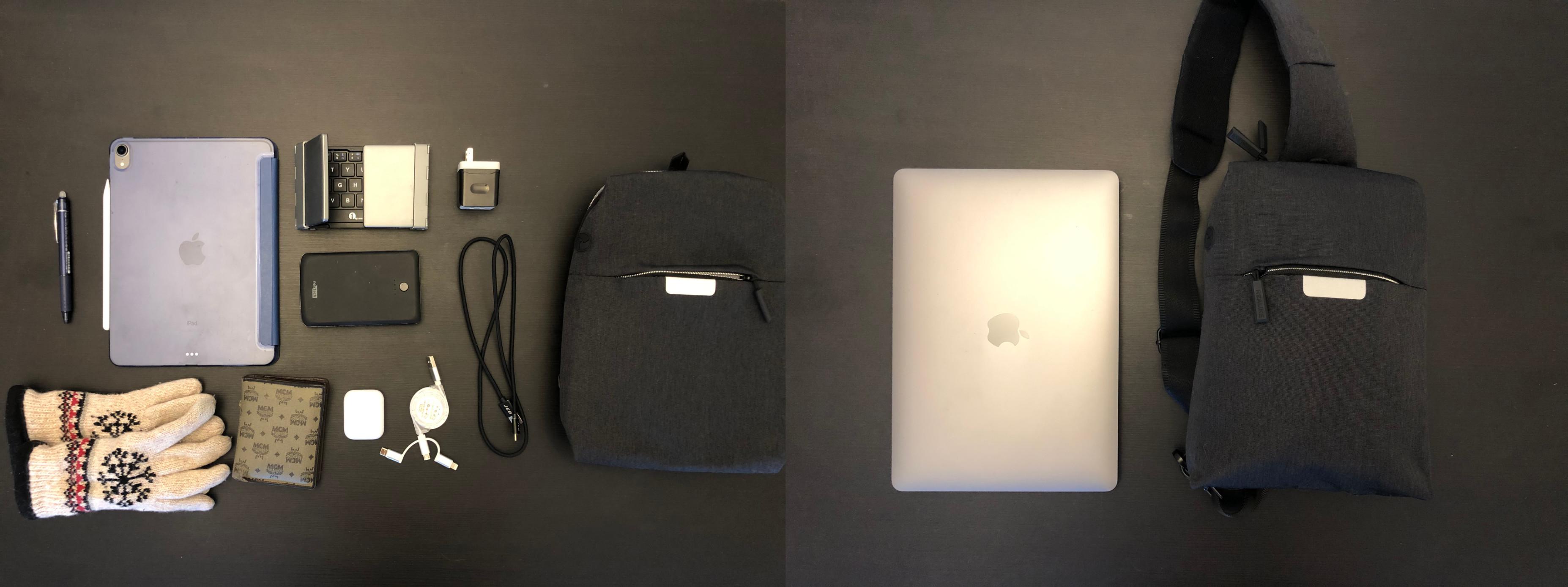 New bag just for my iPad! Can contain: iPad Pro 11", Foldable Keyboard