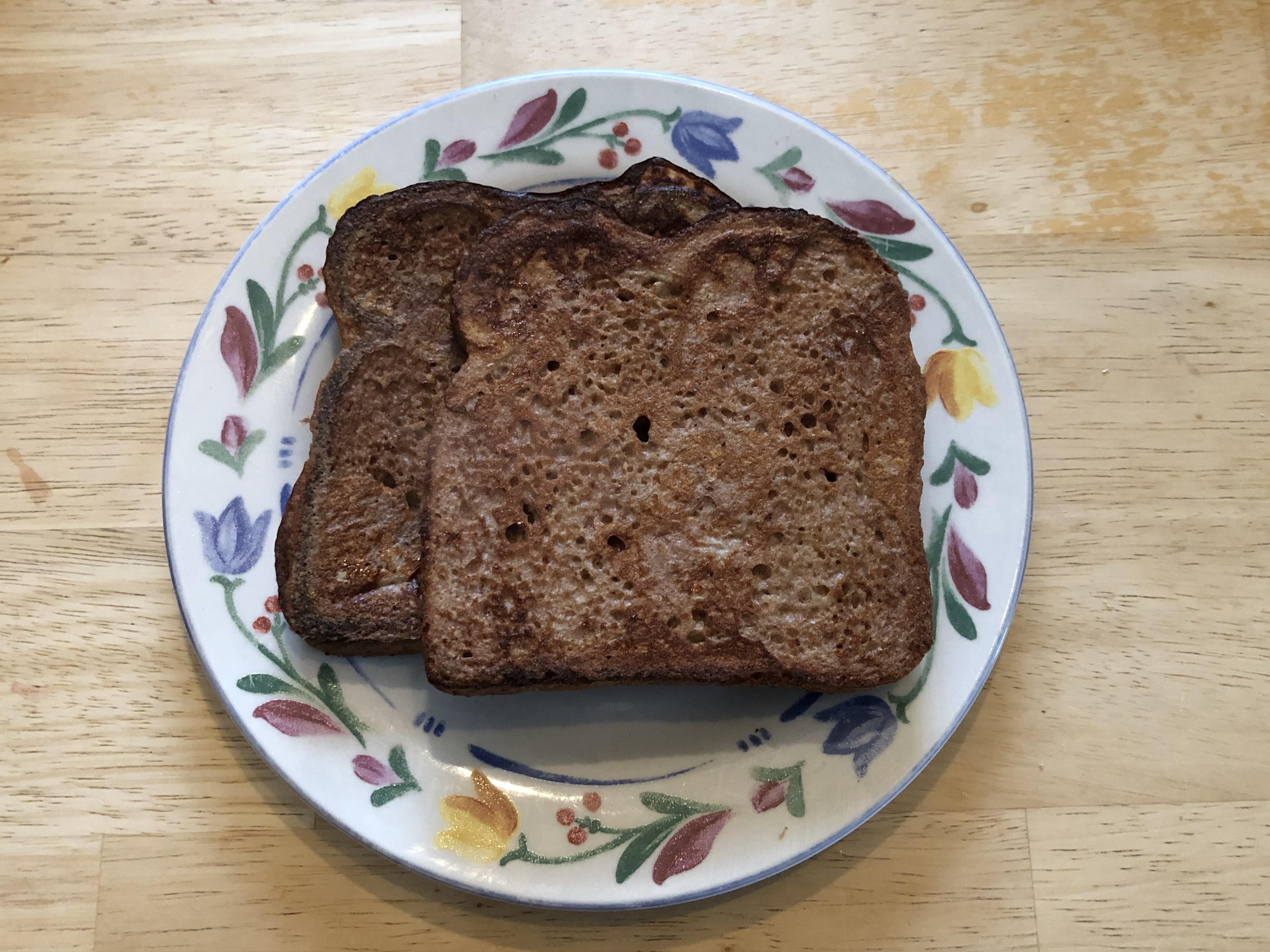 Baked Chocolate Egg White French Toast High Protein, Low Calorie