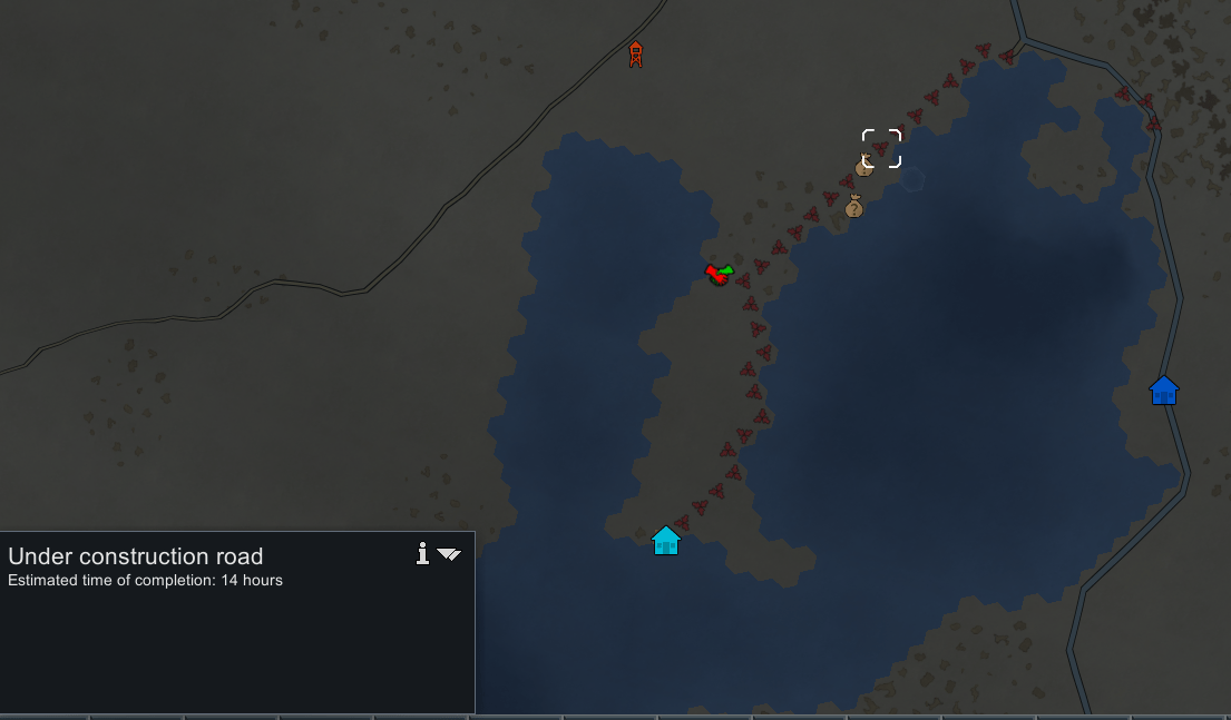 An allied faction has helped build the first road to New Italia! RimWorld