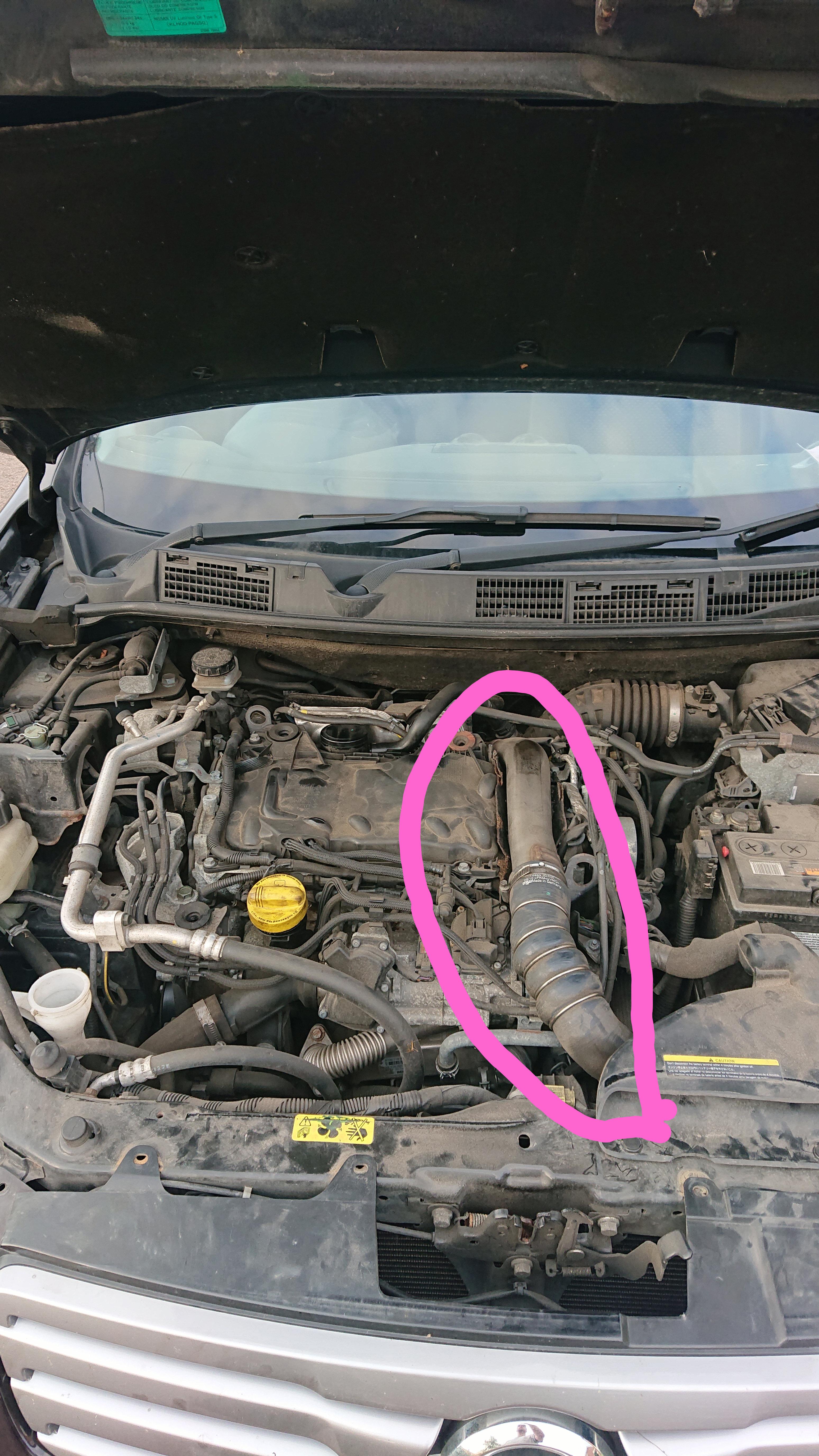 Nissan qashqai 2.0 dci. What is this pipe, I need to remove it to get