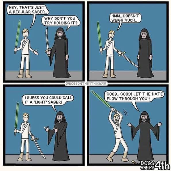 A little “light” humor r/lightsabers