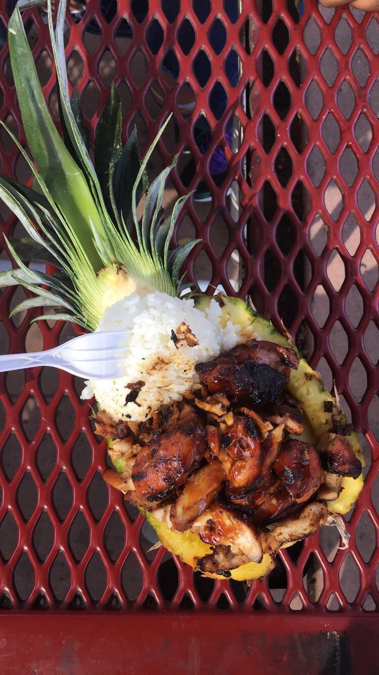 [I ATE] chicken teriyaki pineapple bowl r/food