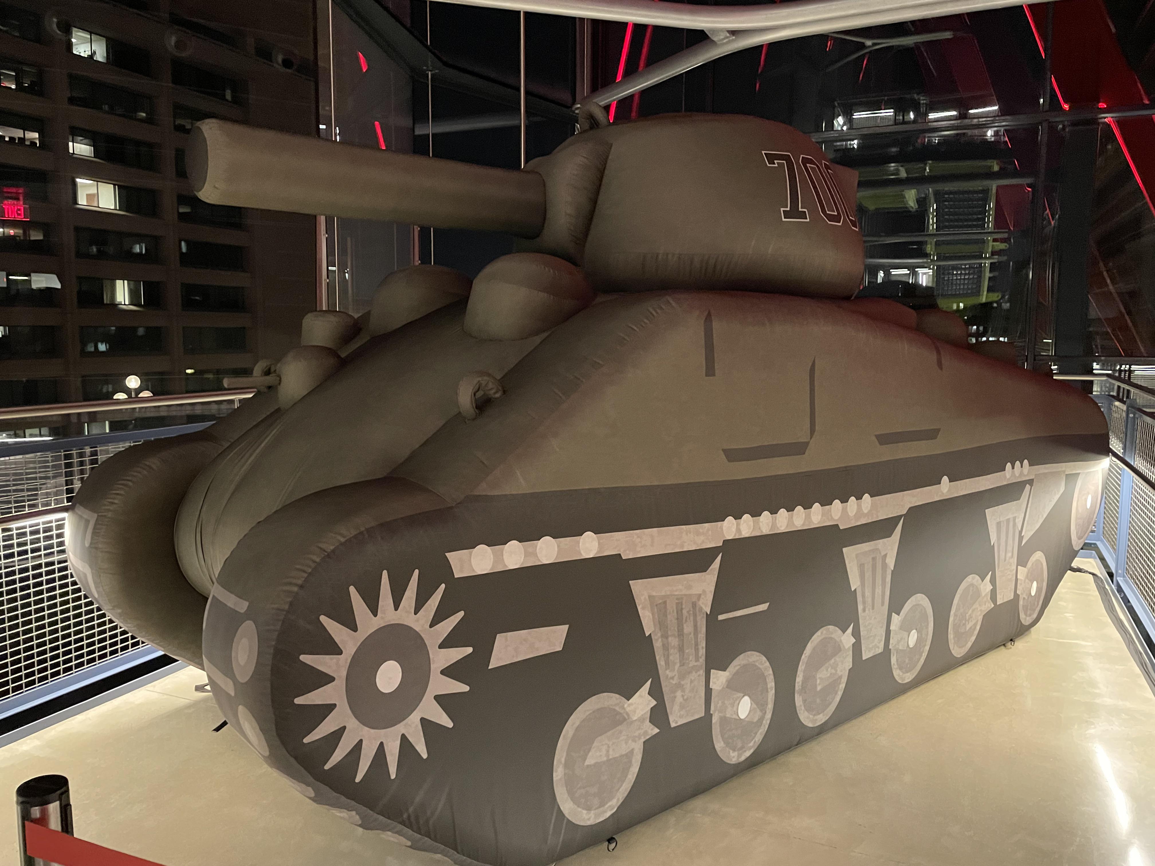 Inflatable Tank Decoy used in WWII To fool the Germans into thinking