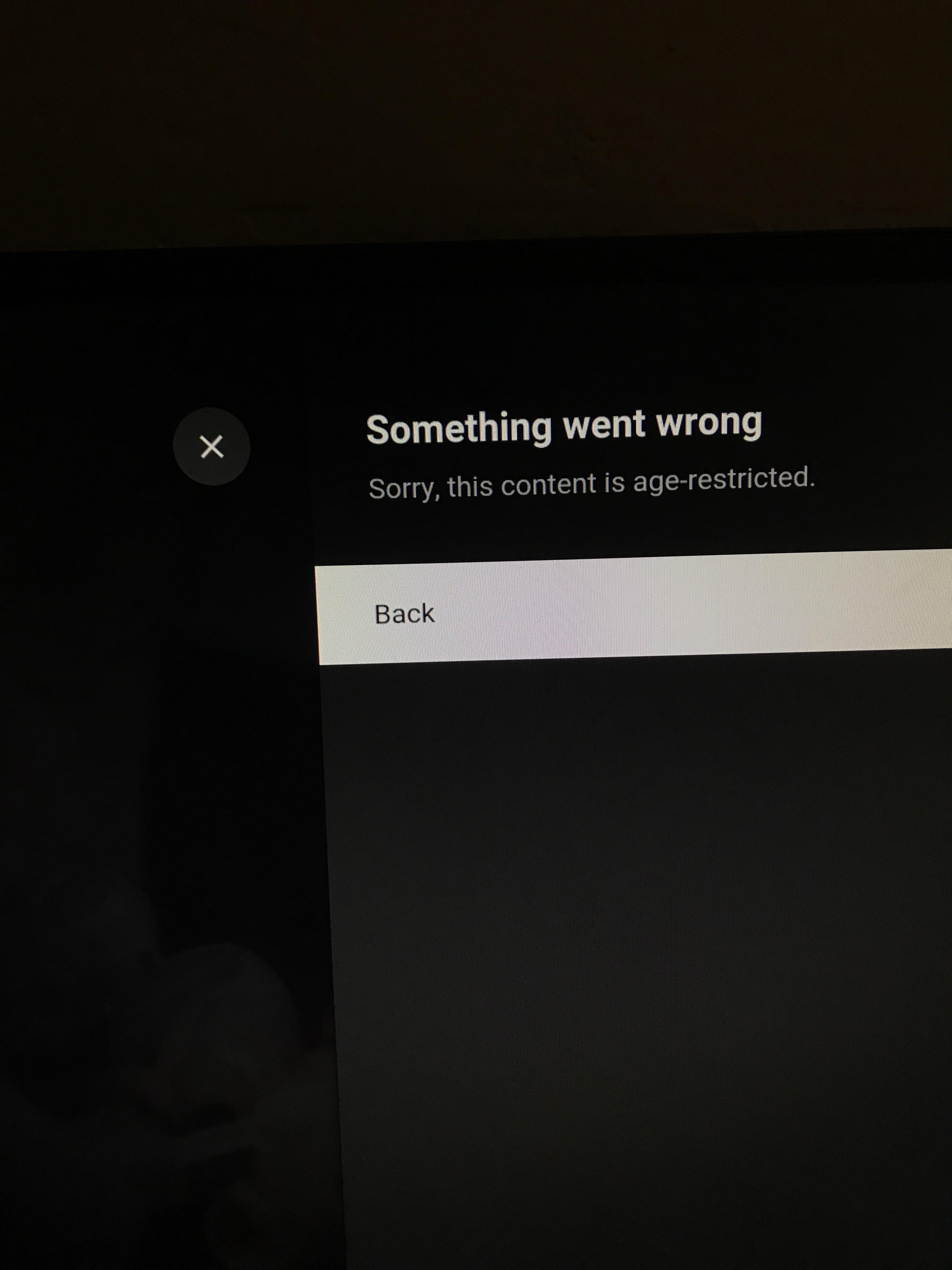 Anyone else keep getting this age restriction glitch on some videos