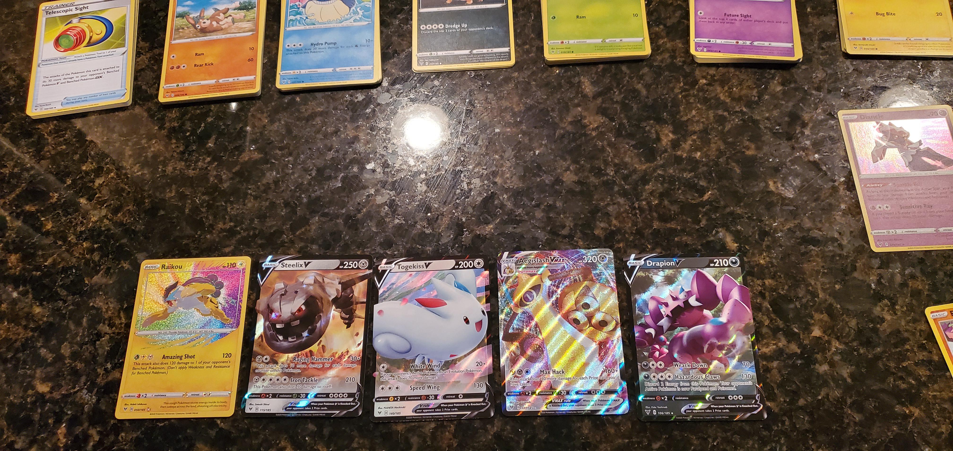 Pulling pre Black Friday Vivid Voltage packs from my local card store