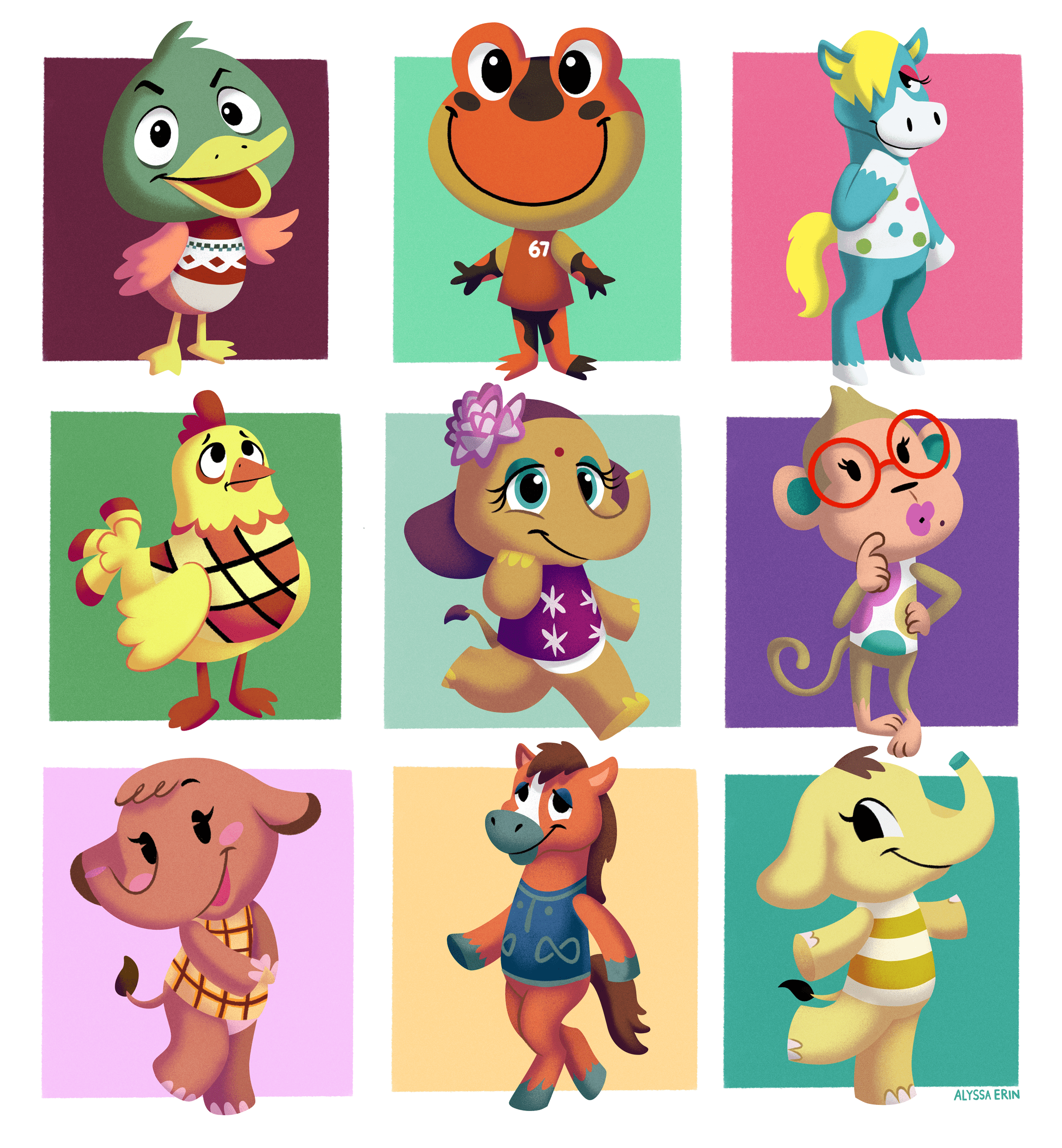 Finally back to drawing villagers AZ! Feels good to be at the letter