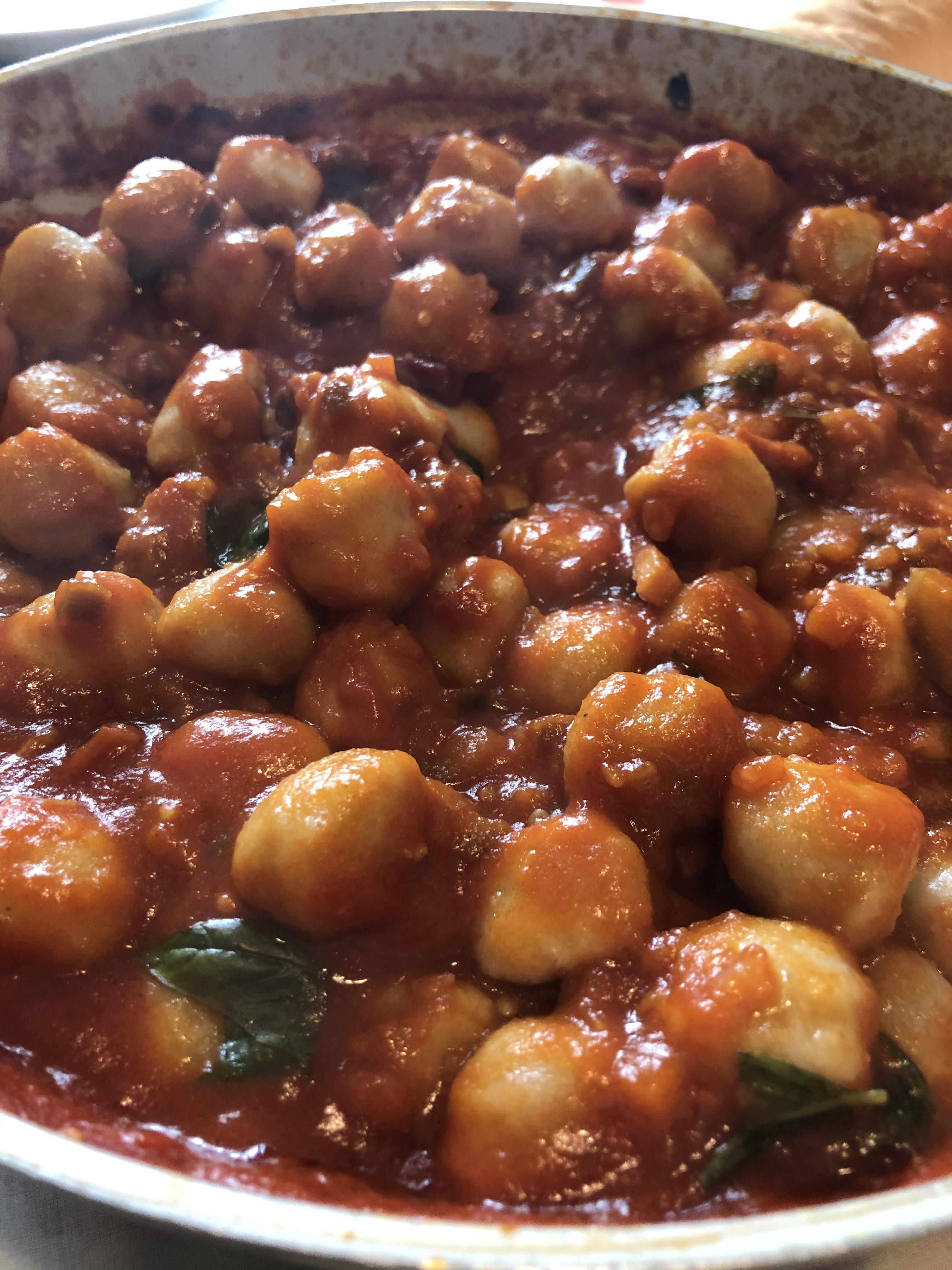 [homemade] Gnocchi with eggplant and tomato sauce r/food
