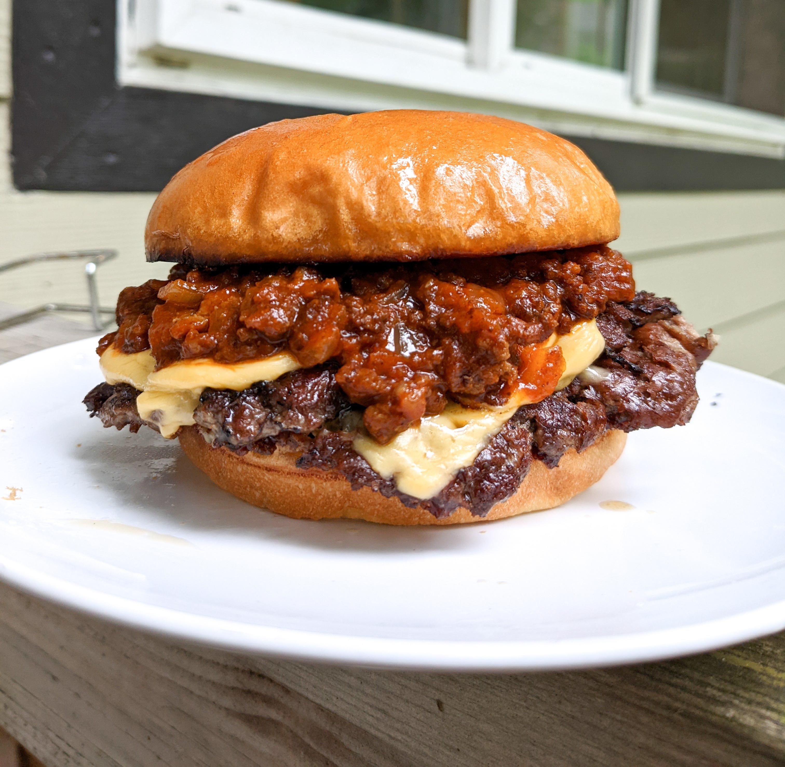 Ancho Chili Smash Burger. r/burgers