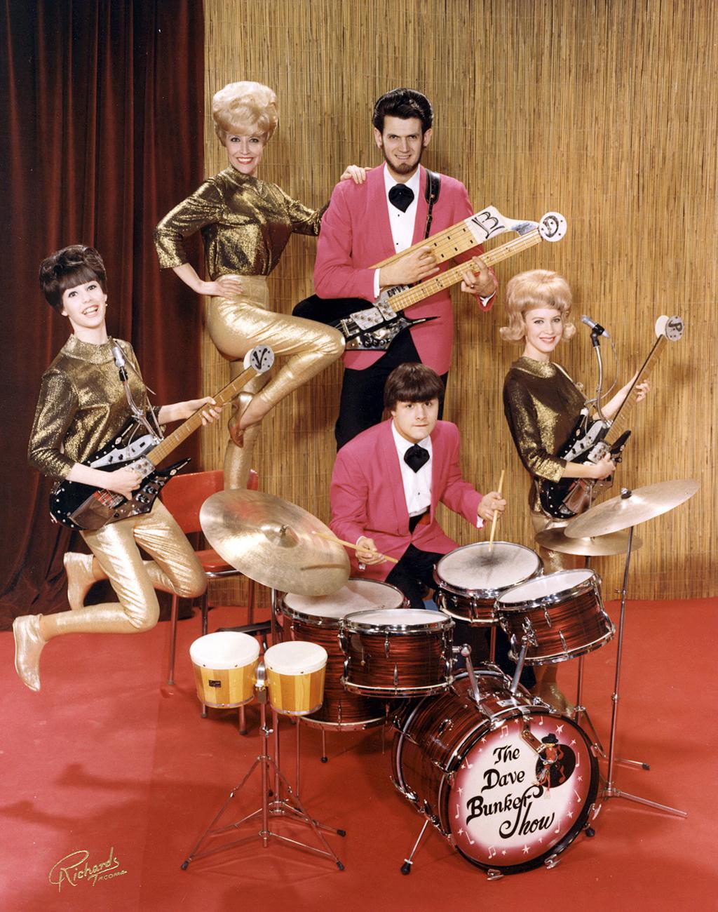 The Dave Bunker Show, featuring Dave Bunker ( standing at back ) and