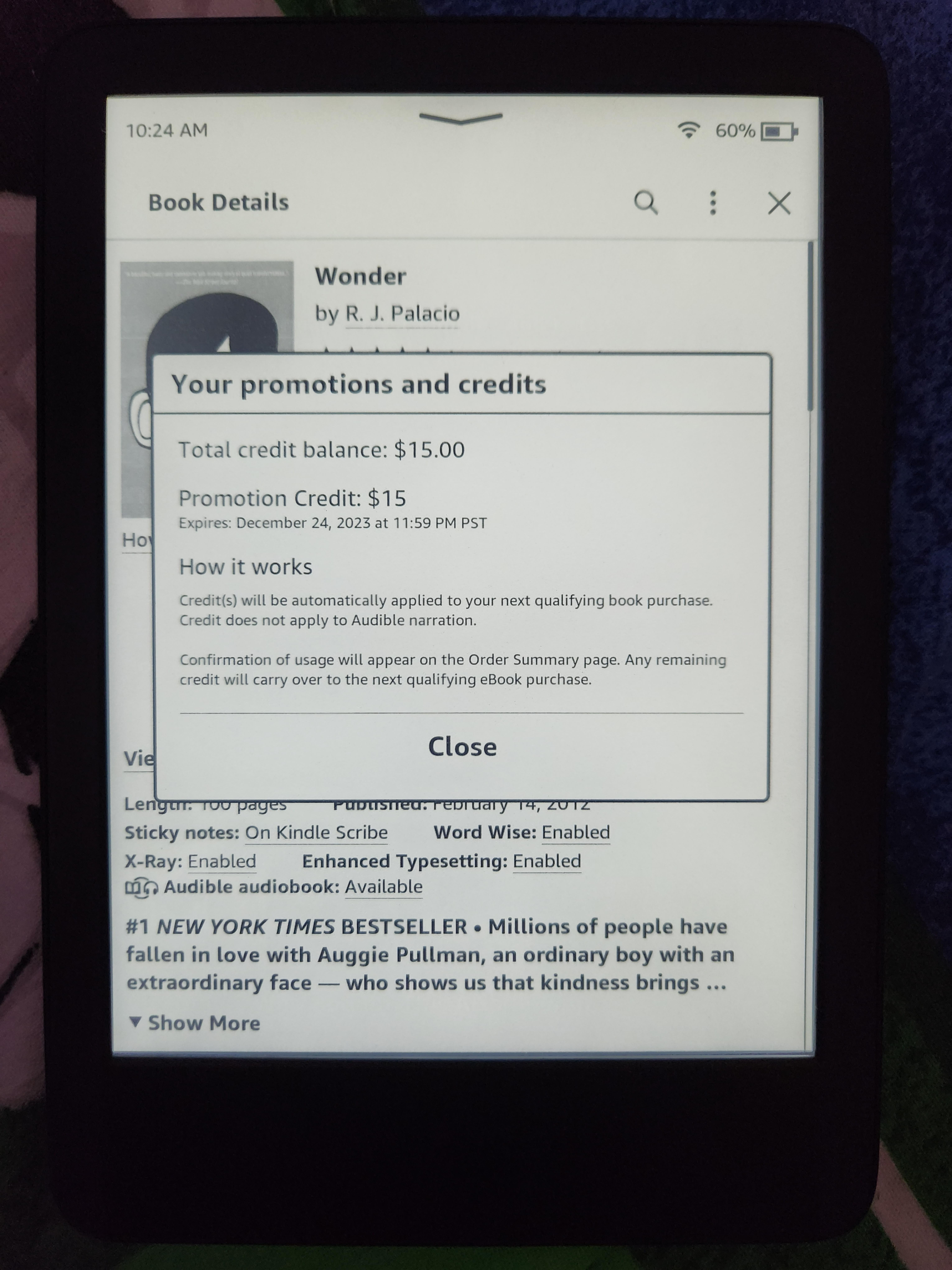 Do new Kindles come with free 15 Credit? r/kindle