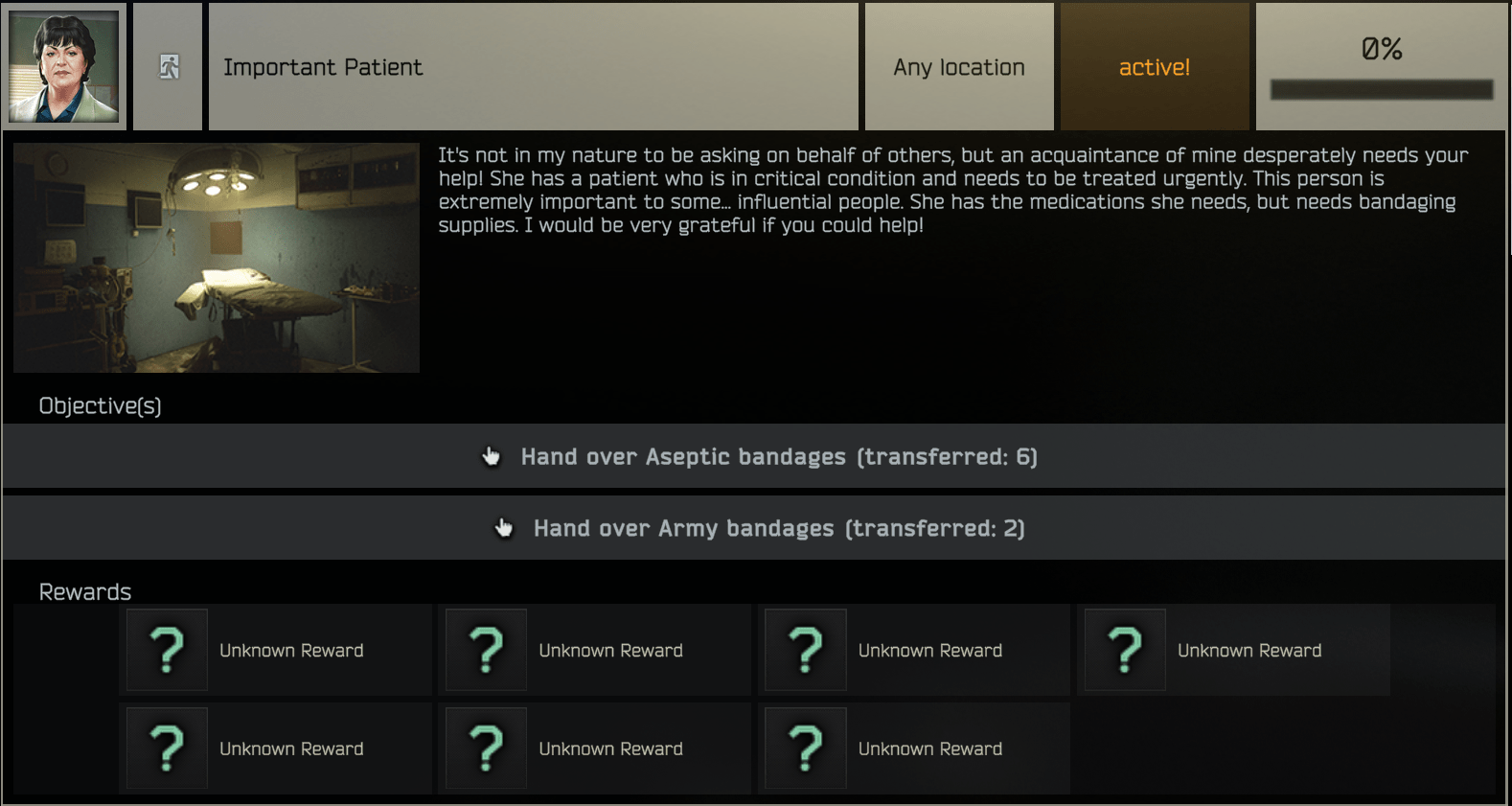 What is this Therapist quest, why is it not completed( i cnat submit