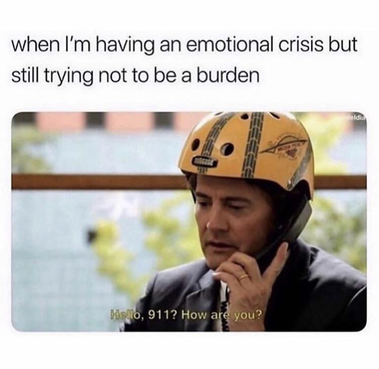 when I know I need to be in hospital but not quite ready to commit