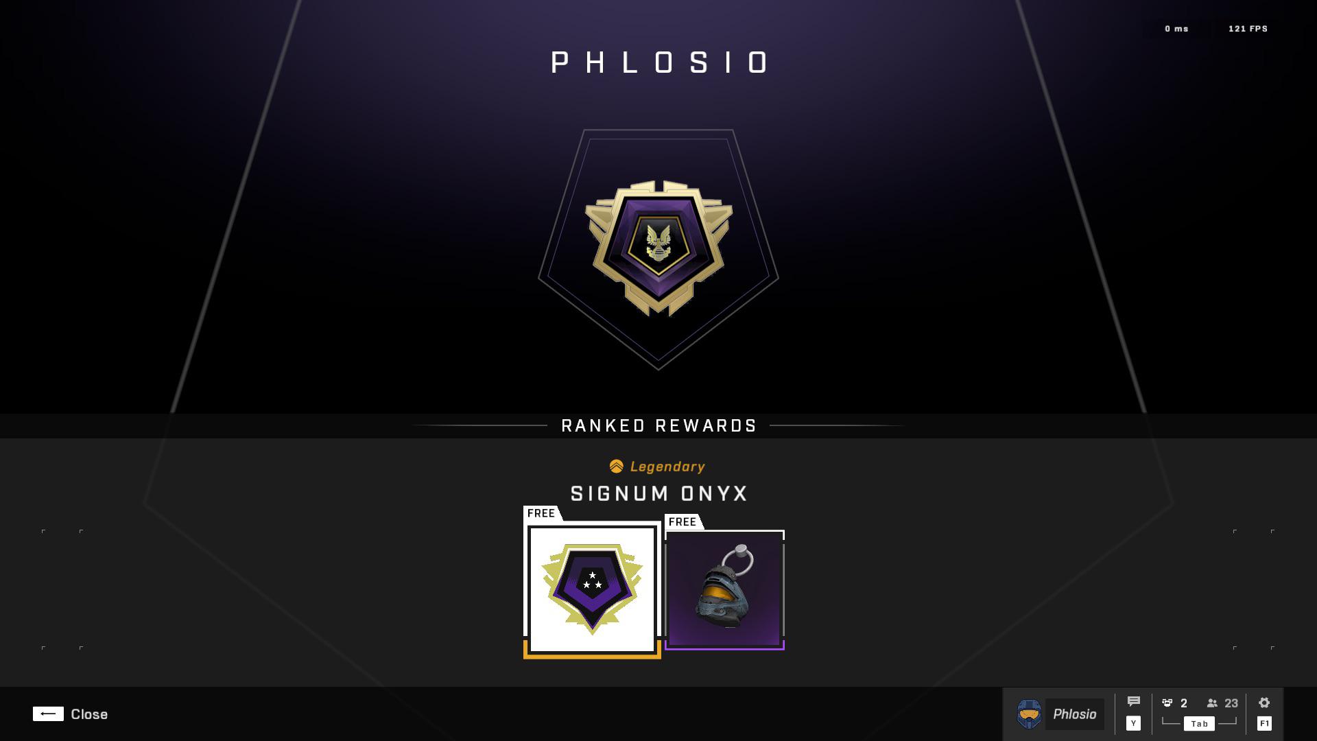 Onyx rank rewards r/halo