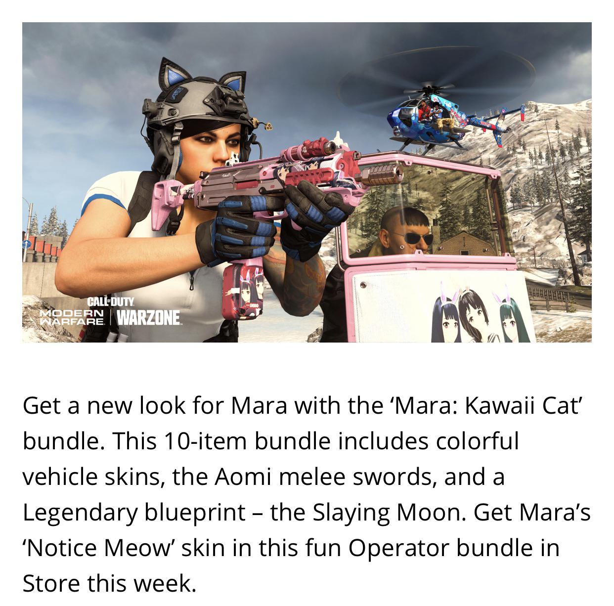 Mara Kawaii Cat Bundle / Modern Warfare And Warzone What Content Is